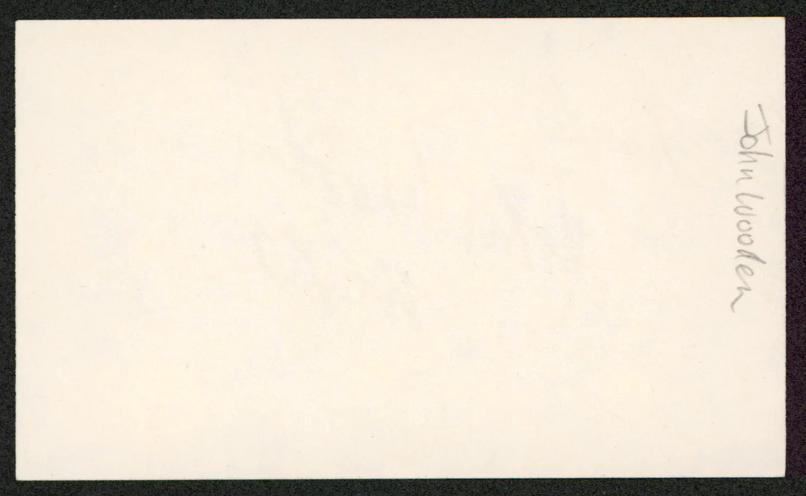 UCLA John Wooden "Thanks" Authentic Signed 3x5 Index Card BAS #BL98036 - Image 3