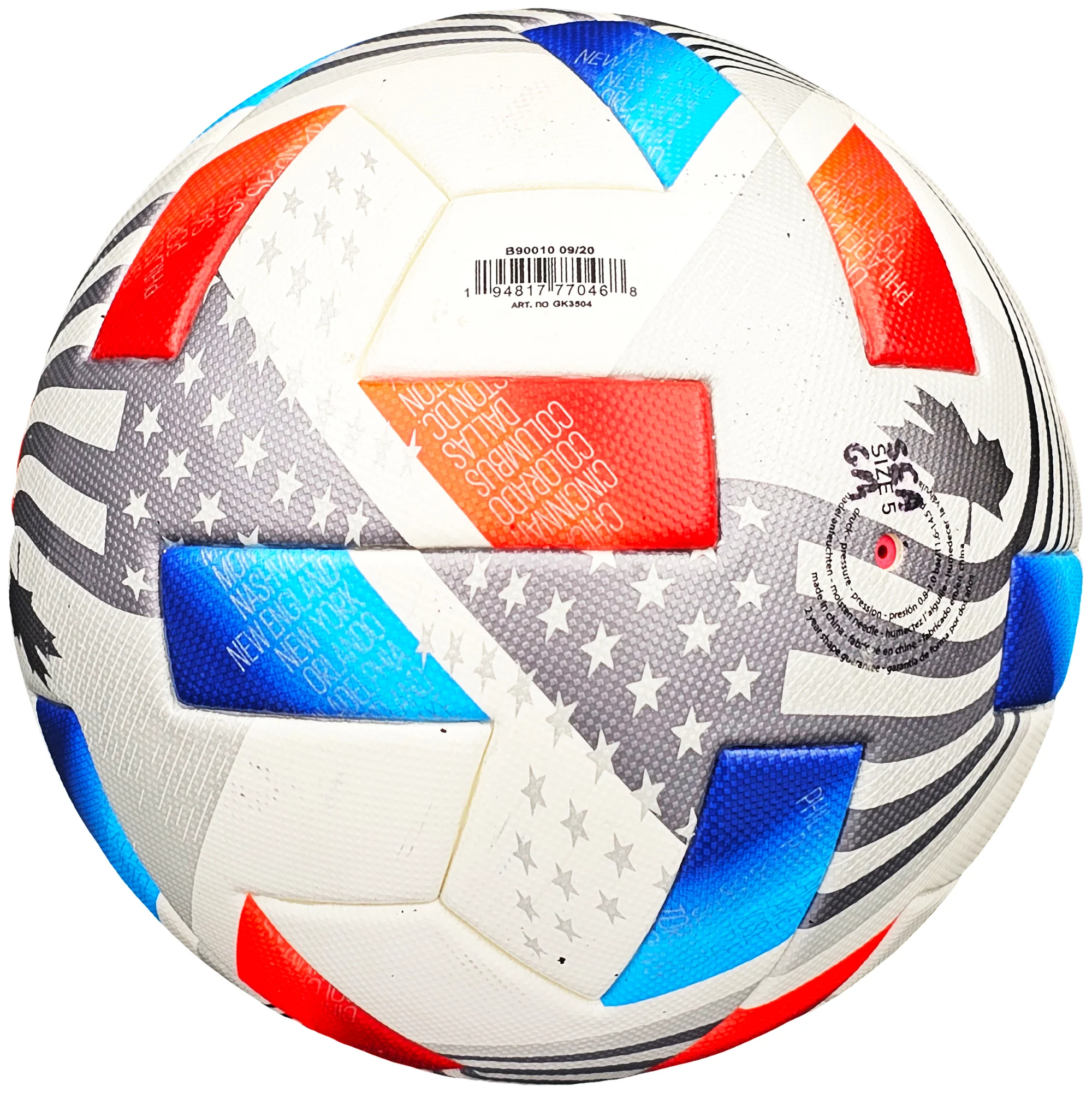 Unsigned 2021 Official MLS Game Match Used White Adidas Nativo Soccer Ball Seattle Sounders Fanatics Holo Stock #213039 - Image 5