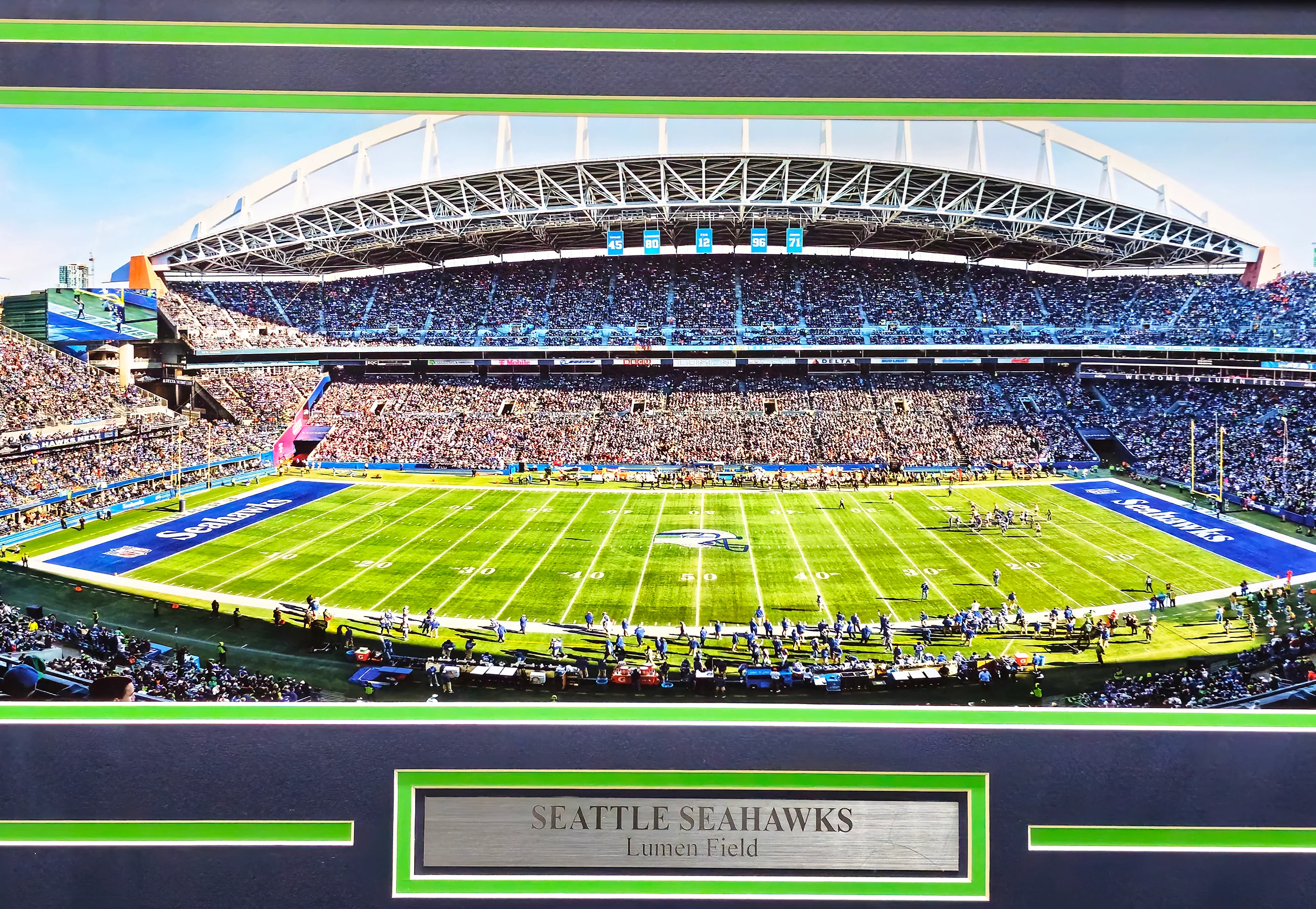 Unsigned Framed 12x36 Panoramic Photo Seattle Seahawks Stock #235677 - Image 2