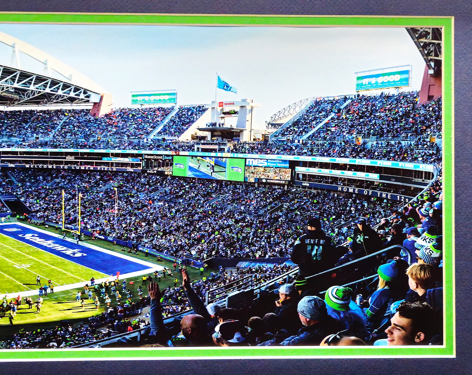 Unsigned Framed 12x36 Panoramic Photo Seattle Seahawks Stock #235677 - Image 4