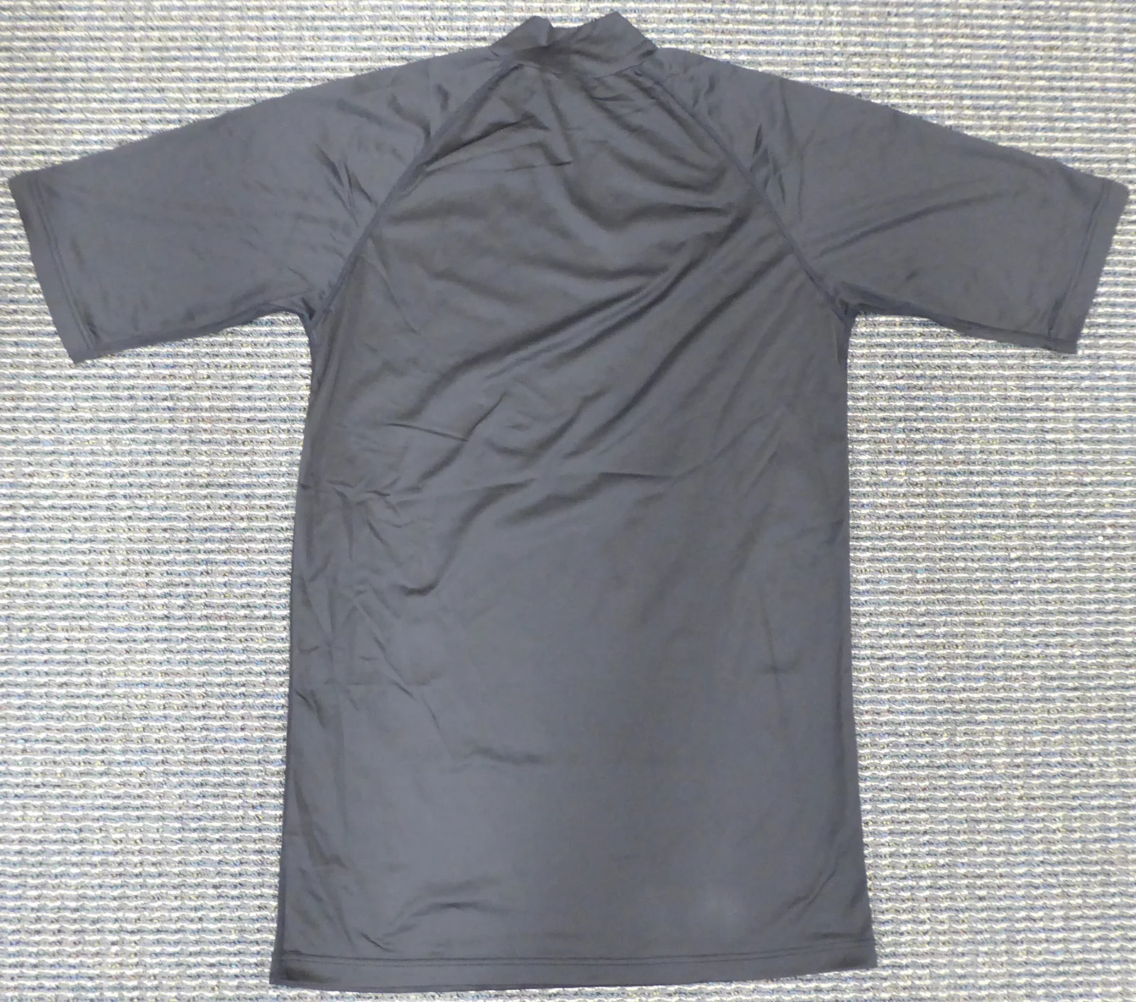 Unsigned Ichiro Suzuki Seattle Mariners Black Short Sleeve Game Used Asics Under Shirt IS Holo Stock #179834 - Image 4