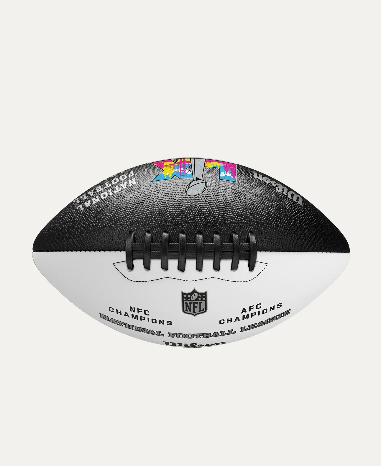 Unsigned Official NFL Super Bowl LX White Logo Football Stock #260041 - Image 4