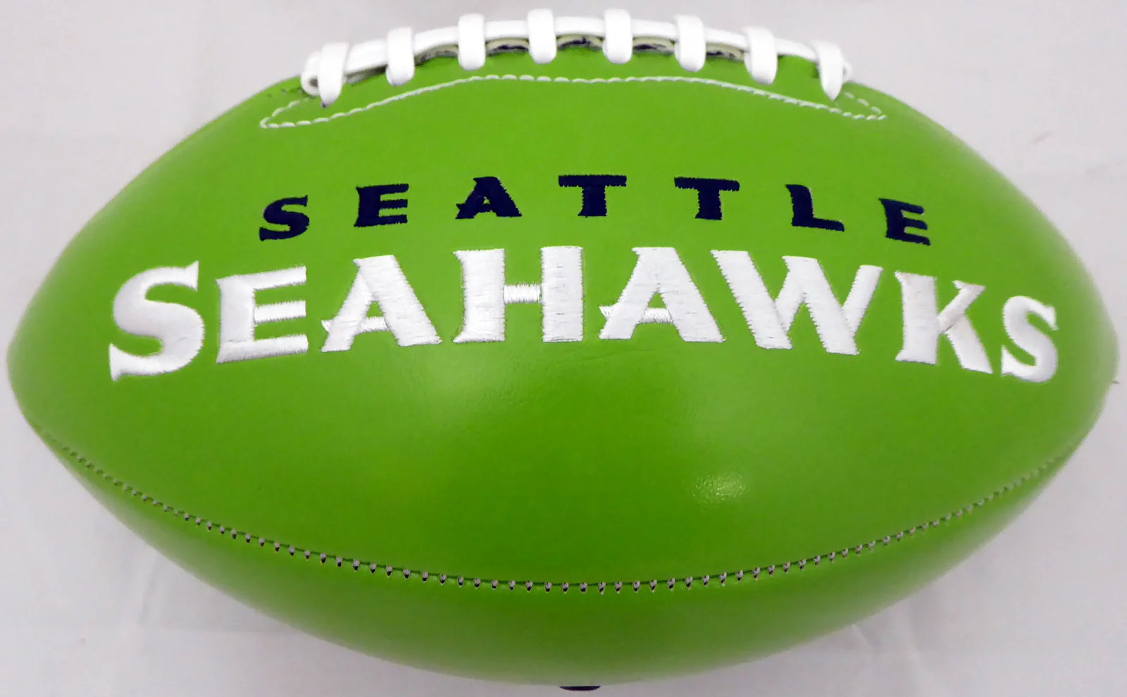 Unsigned Seattle Seahawks Green Logo Football Stock #160613 - Image 2