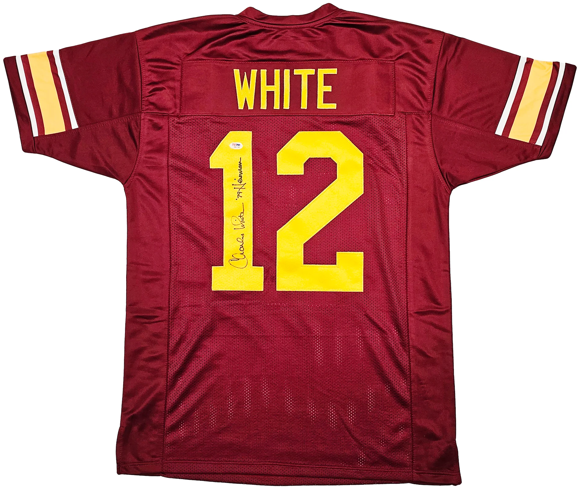 USC Trojans Charles White Autographed Maroon Jersey "79 Heisman" PSA/DNA Stock #212668 - Image 2