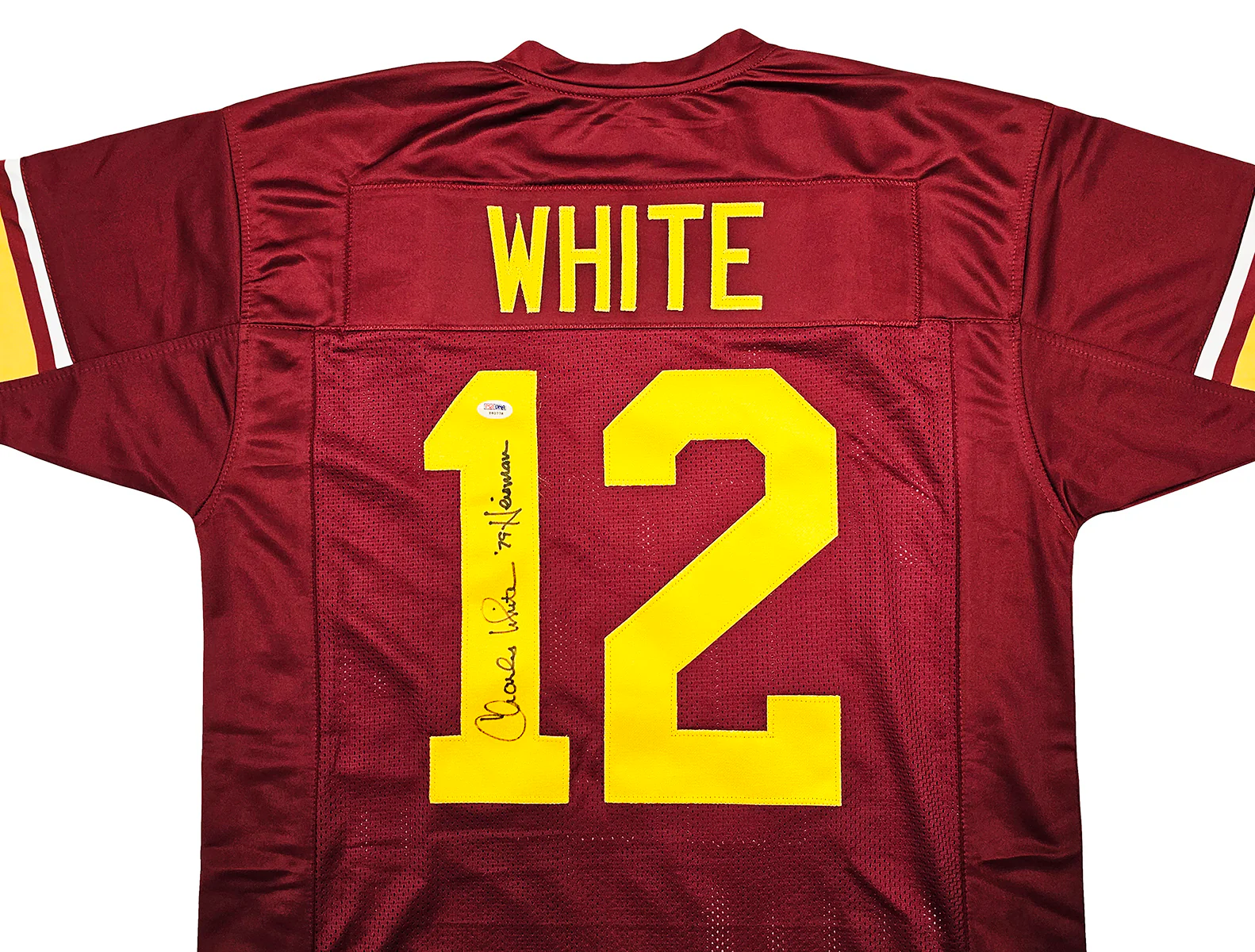 USC Trojans Charles White Autographed Maroon Jersey "79 Heisman" PSA/DNA Stock #212668 - Image 3