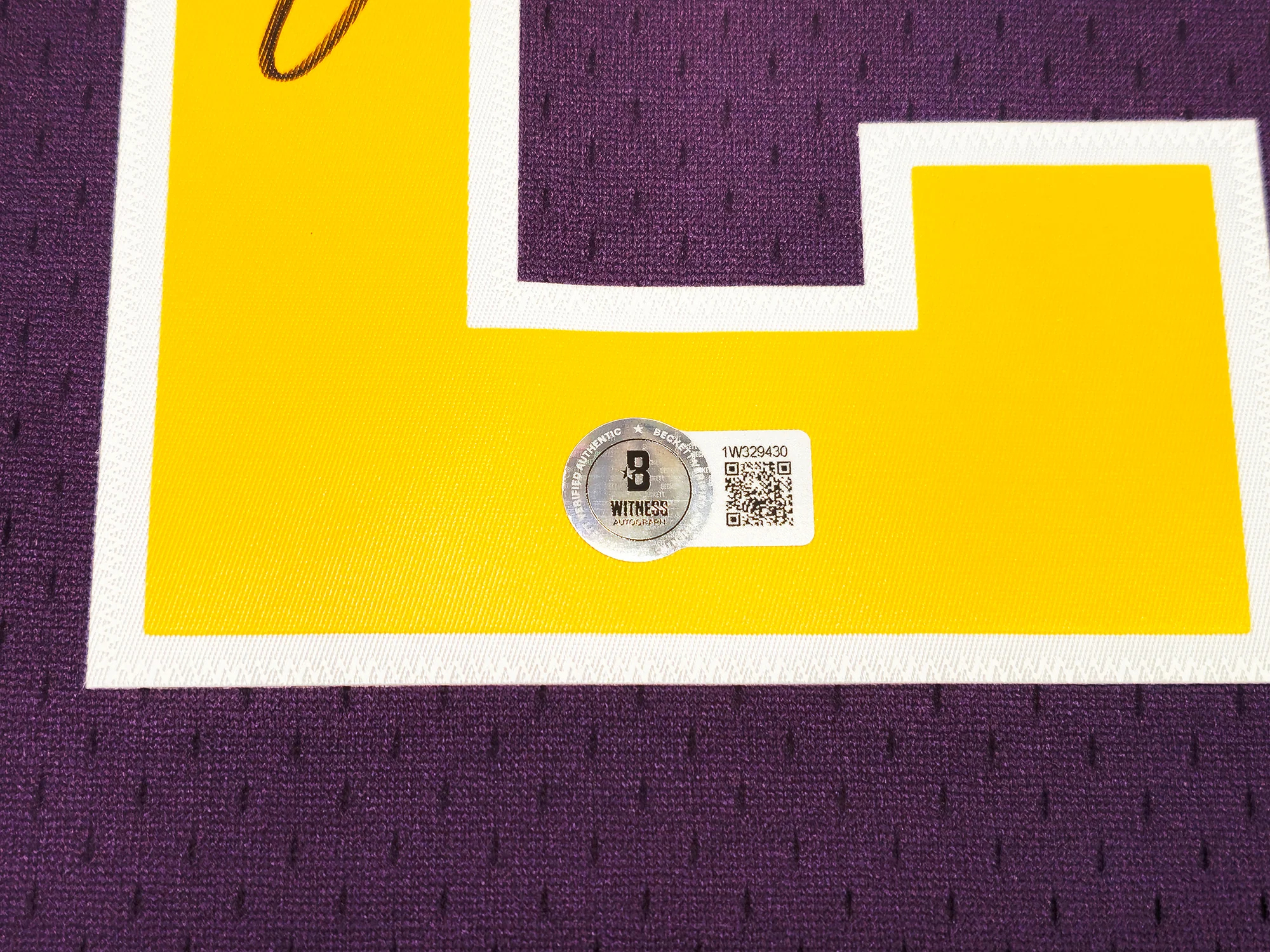 Utah Jazz John Stockton Autographed Purple Authentic Mitchell & Ness 1991-92 Hardwood Classic Swingman Jersey Size XL Beckett BAS Witness Stock #224355 - Image 5