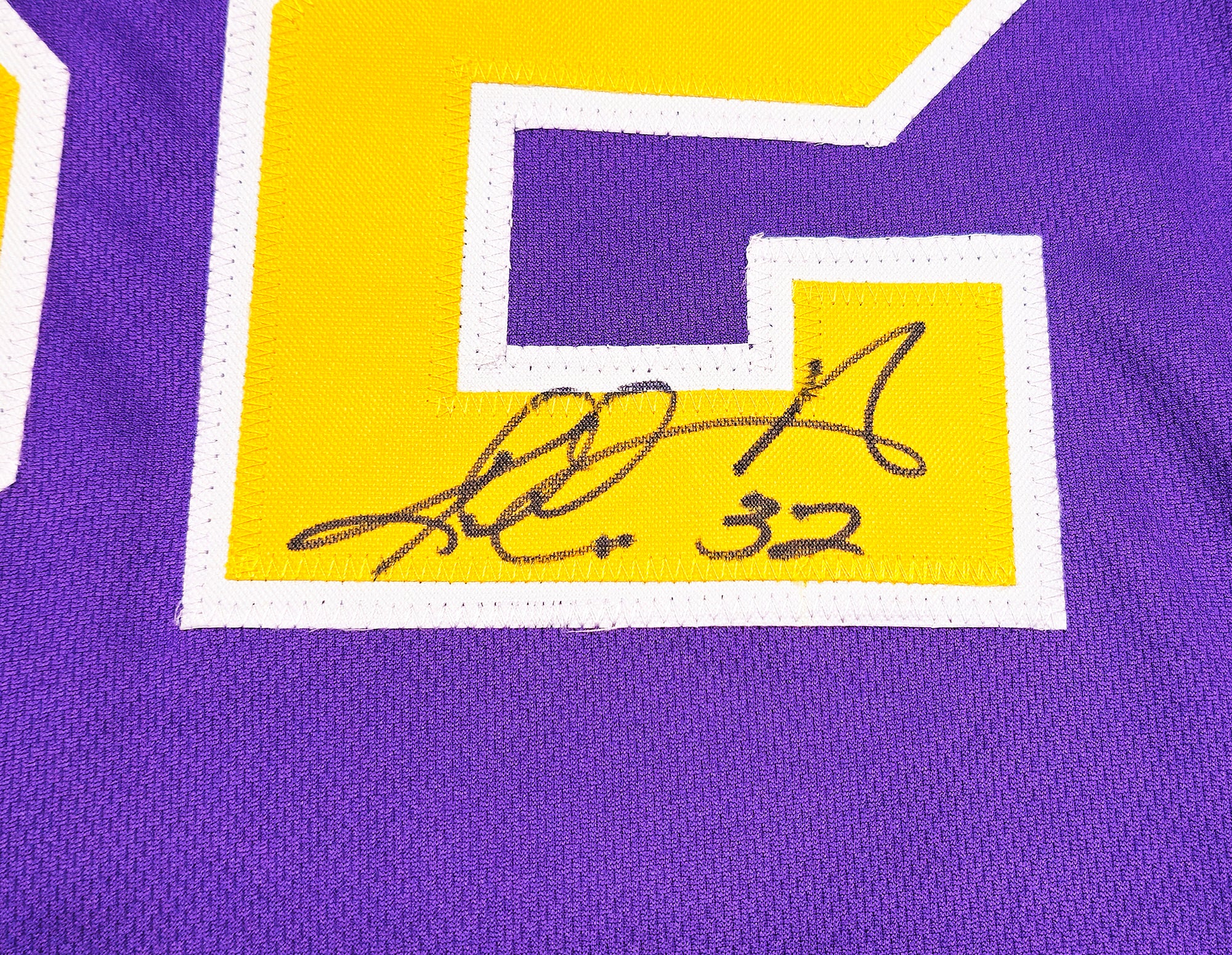 Utah Jazz Karl Malone Autographed Purple Jersey JSA Stock #237063 - Image 4