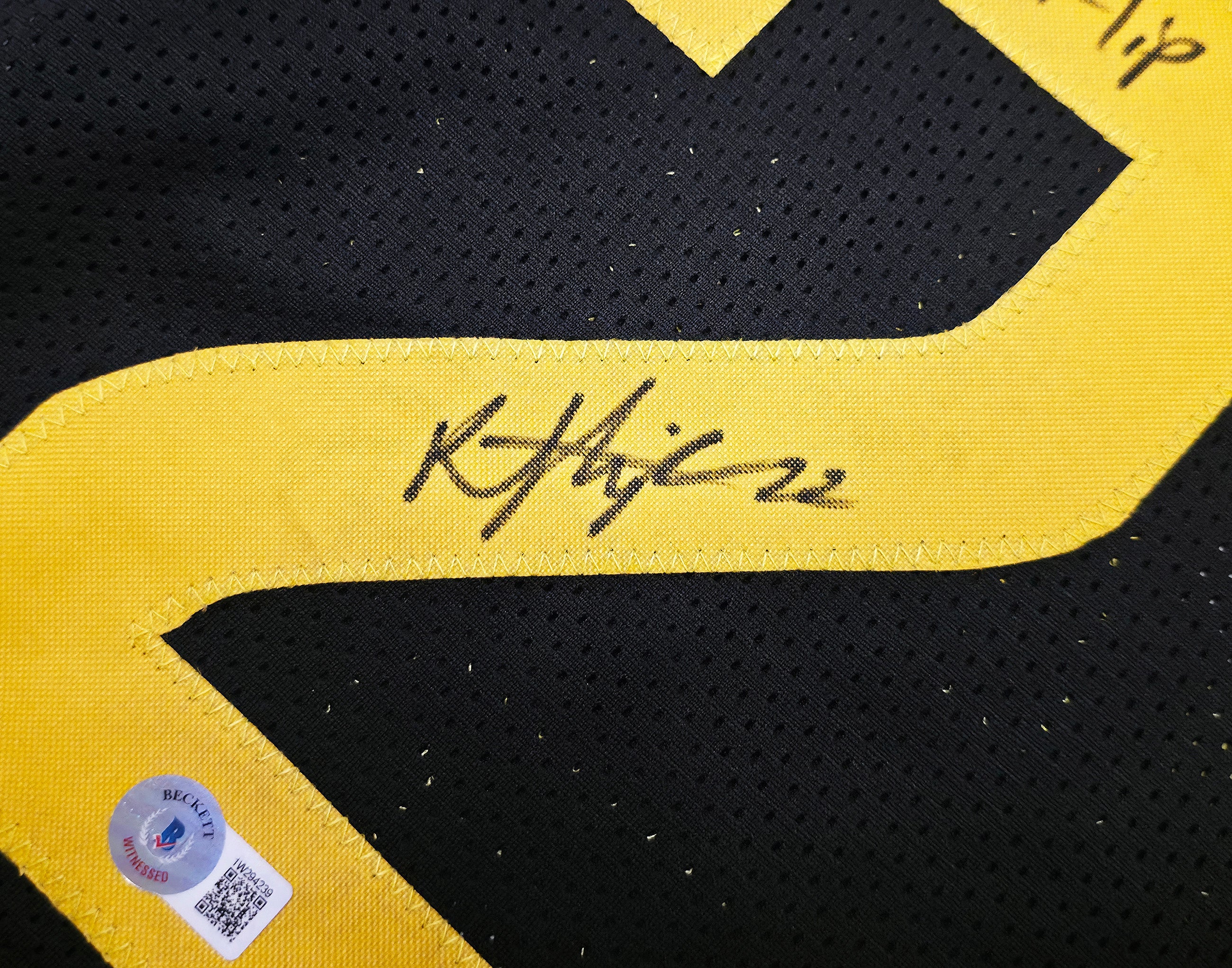 Utah Jazz Kyle Filipowski Autographed Black Jersey "K Flip" Beckett BAS Witness Stock #253281 - Image 4