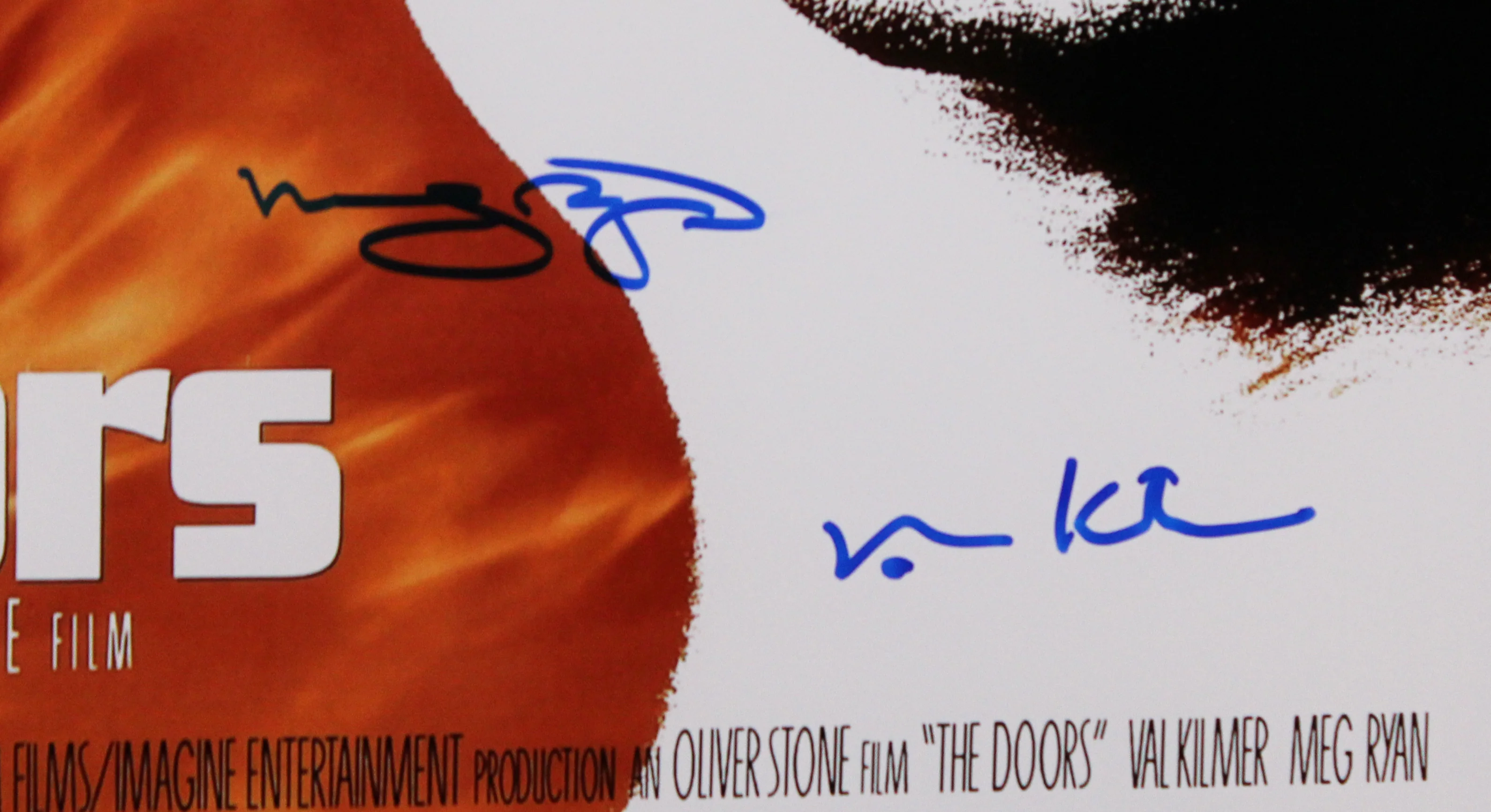 Val Kilmer & Meg Ryan The Doors Authentic Signed Framed 16x24 Photo BAS - Image 3