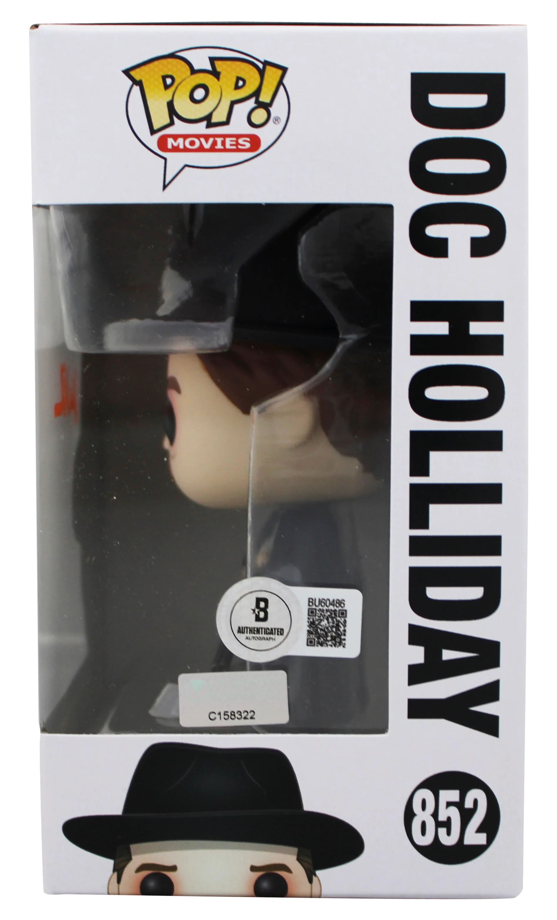 Val Kilmer Tombstone Signed Doc Holliday #852 Funko Pop Figure BAS #BU60486 - Image 4