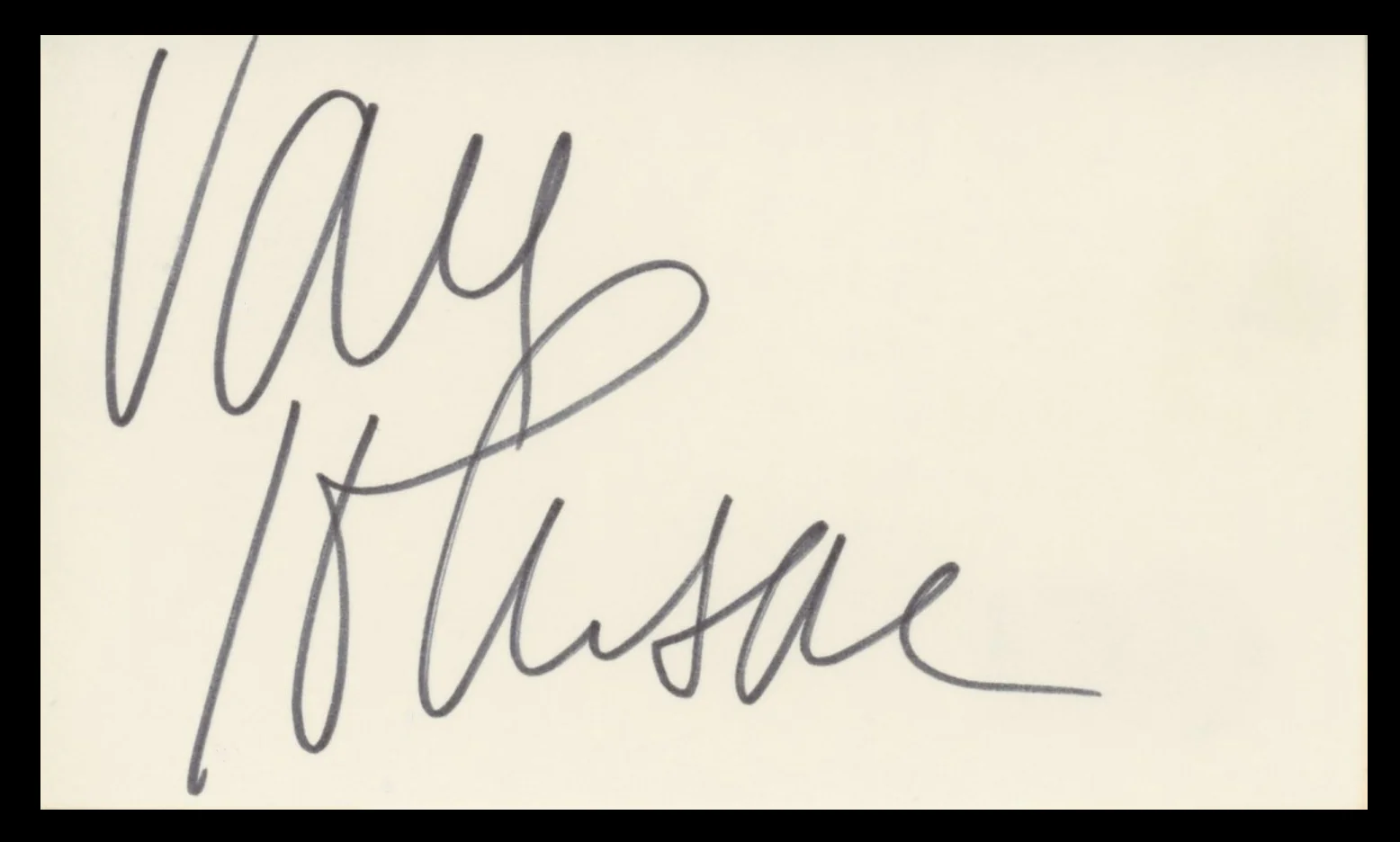 Van Johnson Battleground Authentic Signed 3x5 Index Card BAS #BV59050 - Image 2