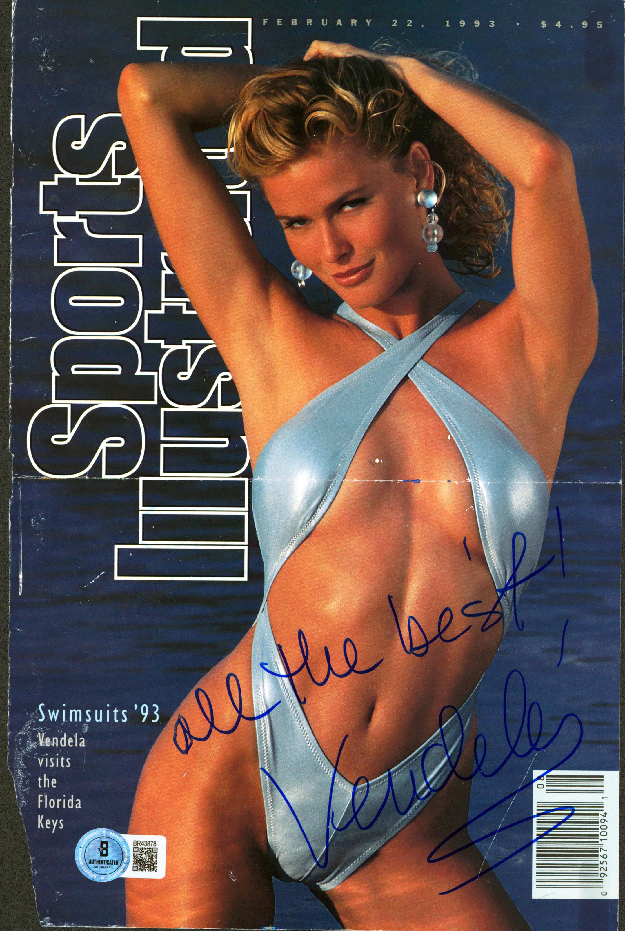 Vendela Kirsebom "All The Best" Signed Sports Ill. Magazine Cover Feb. 1993 BAS - Image 2