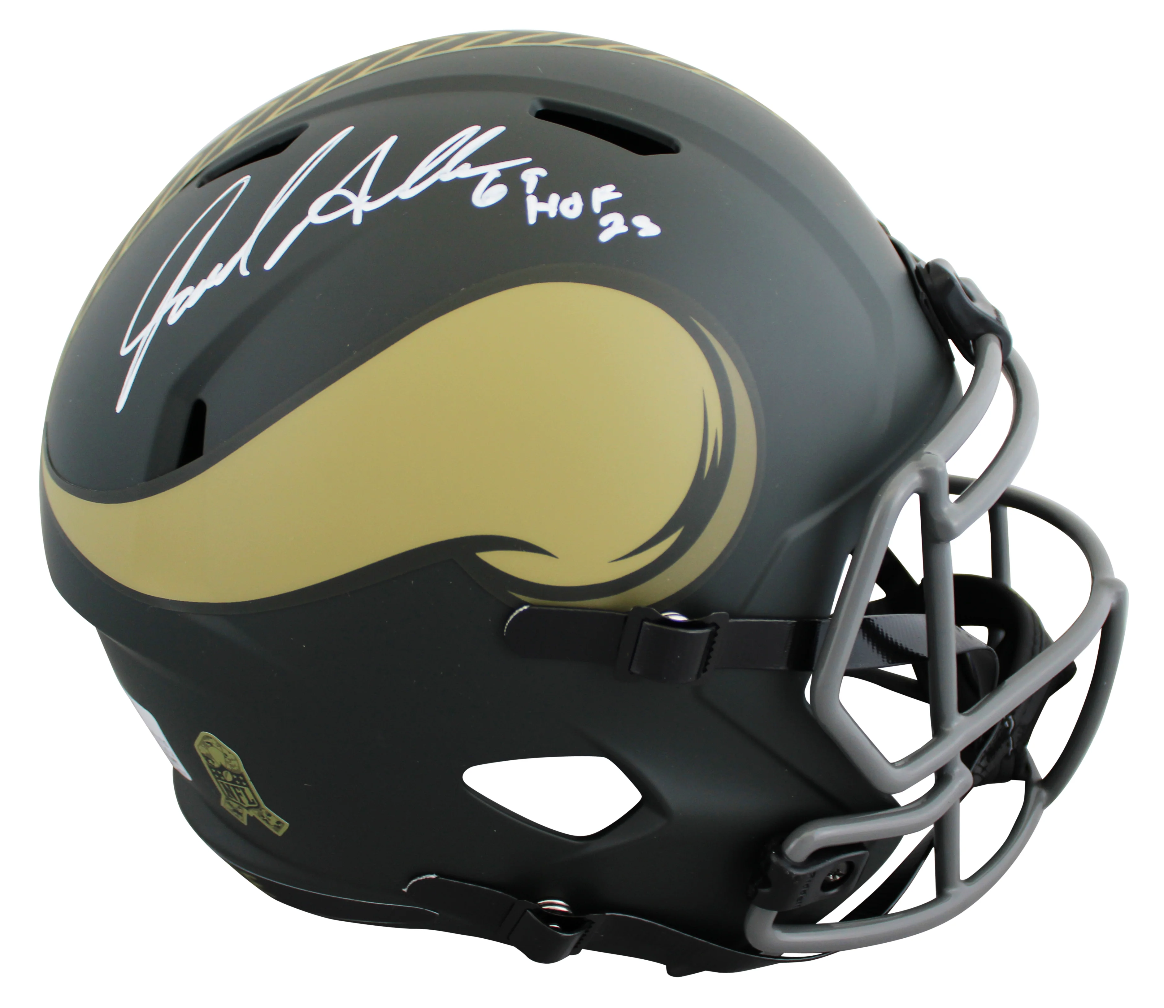 Vikings Jared Allen "HOF 25" Signed STS IV F/S Speed Rep Helmet W/ Case BAS Wit - Image 3