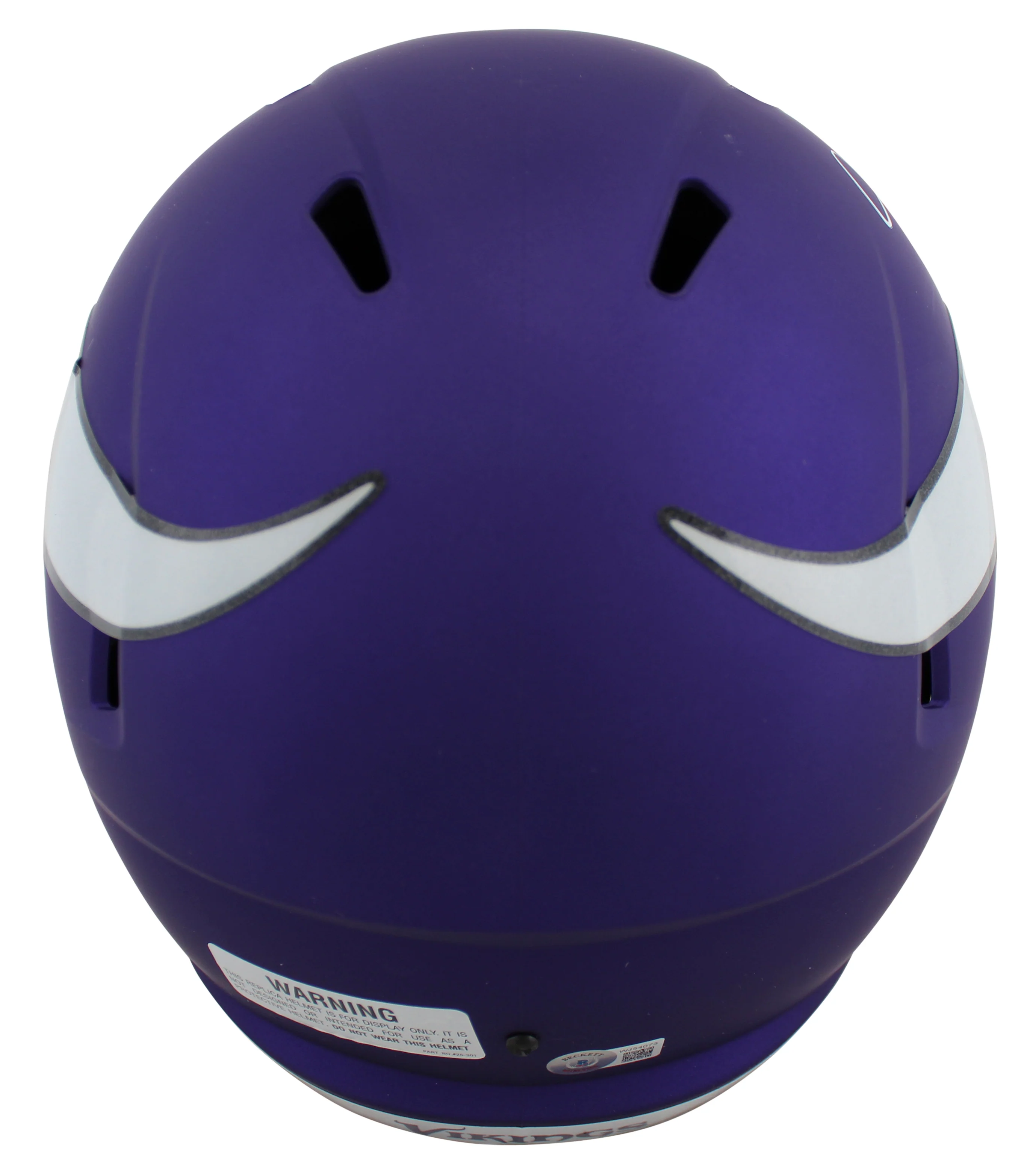 Vikings Justin Jefferson Authentic Signed Full Size Speed Rep Helmet BAS Witness - Image 3