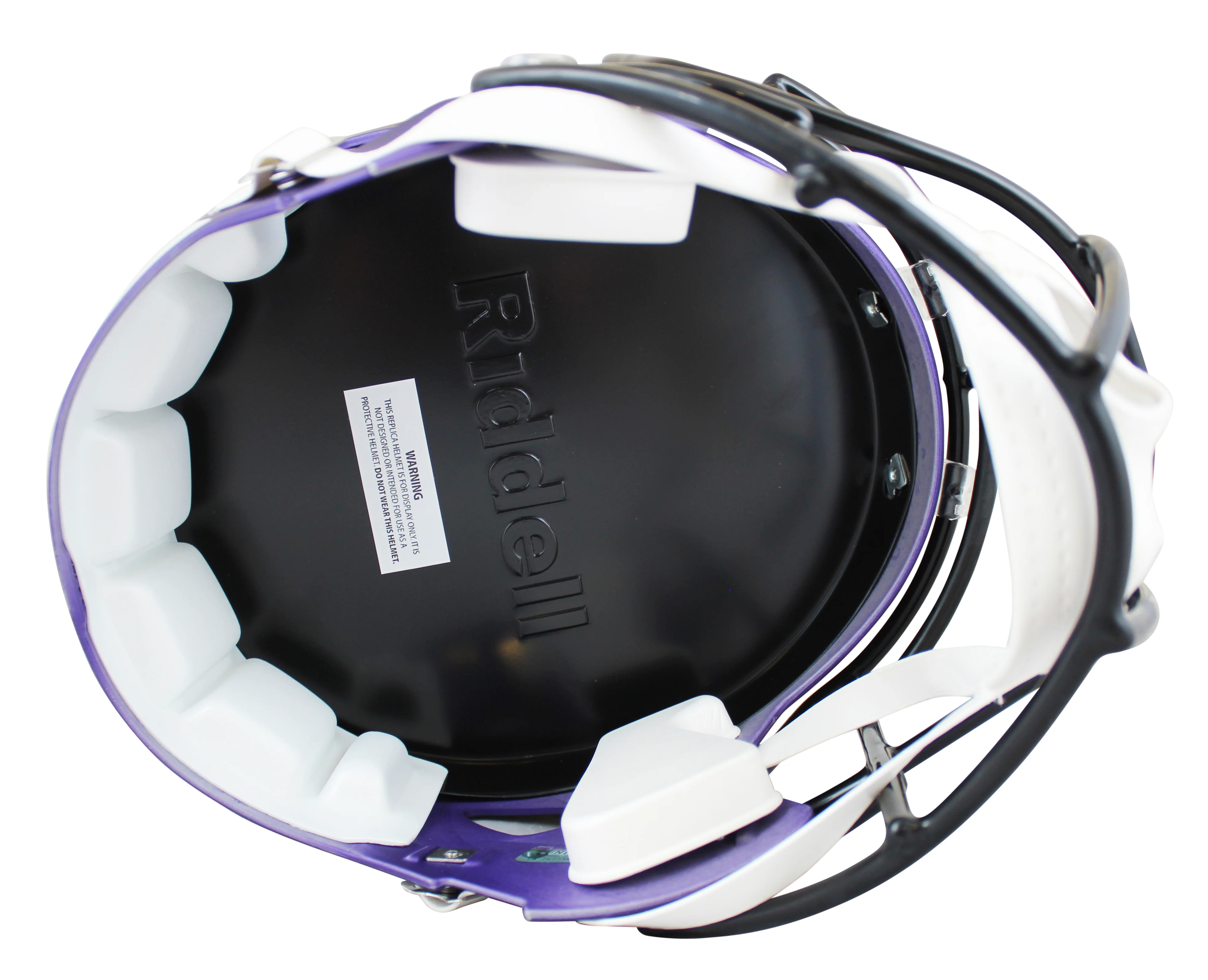 Vikings Justin Jefferson Authentic Signed Full Size Speed Rep Helmet BAS Witness - Image 4