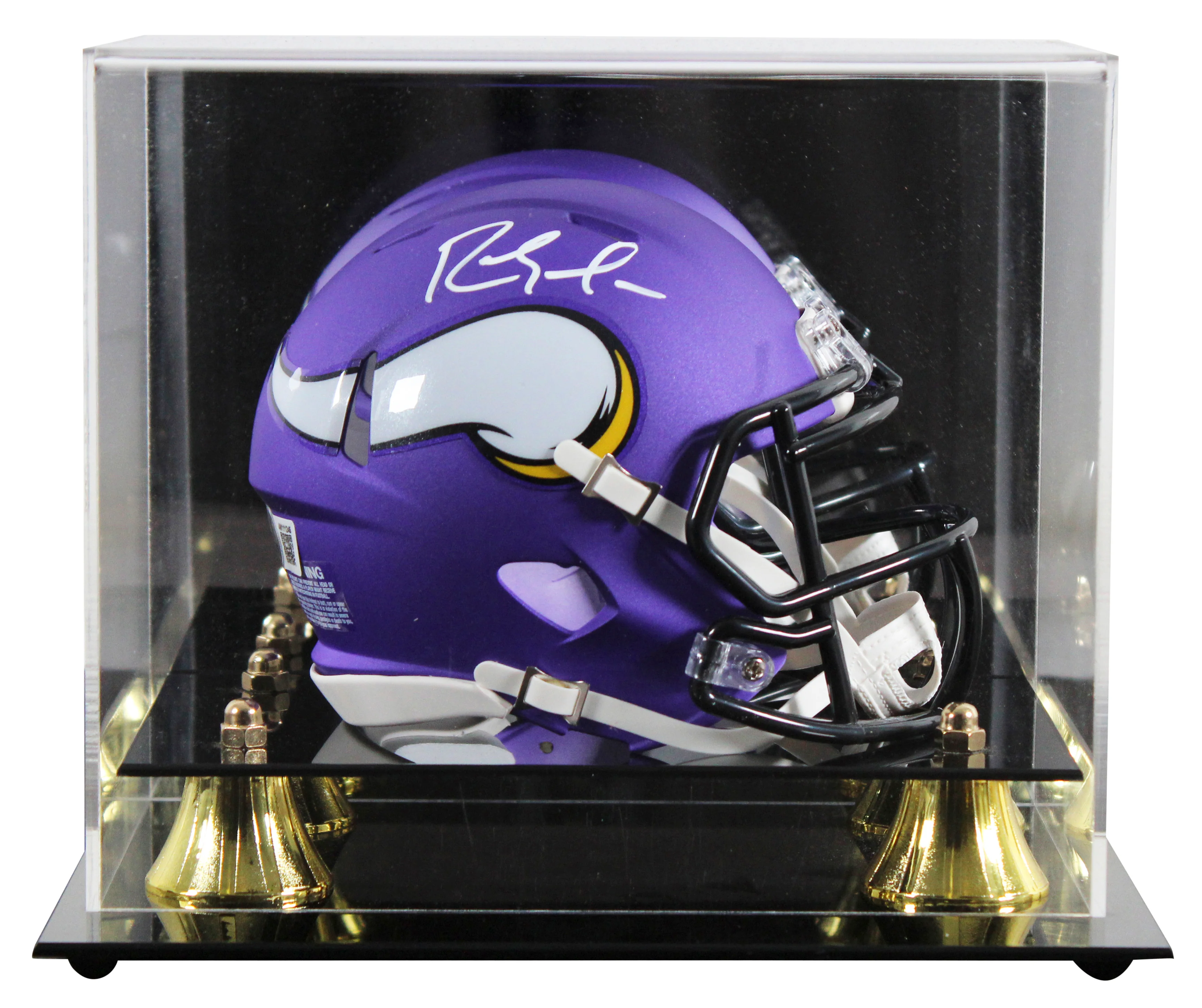Vikings Randy Moss Authentic Signed Speed Mini Helmet W/ Case BAS Witnessed - Image 2