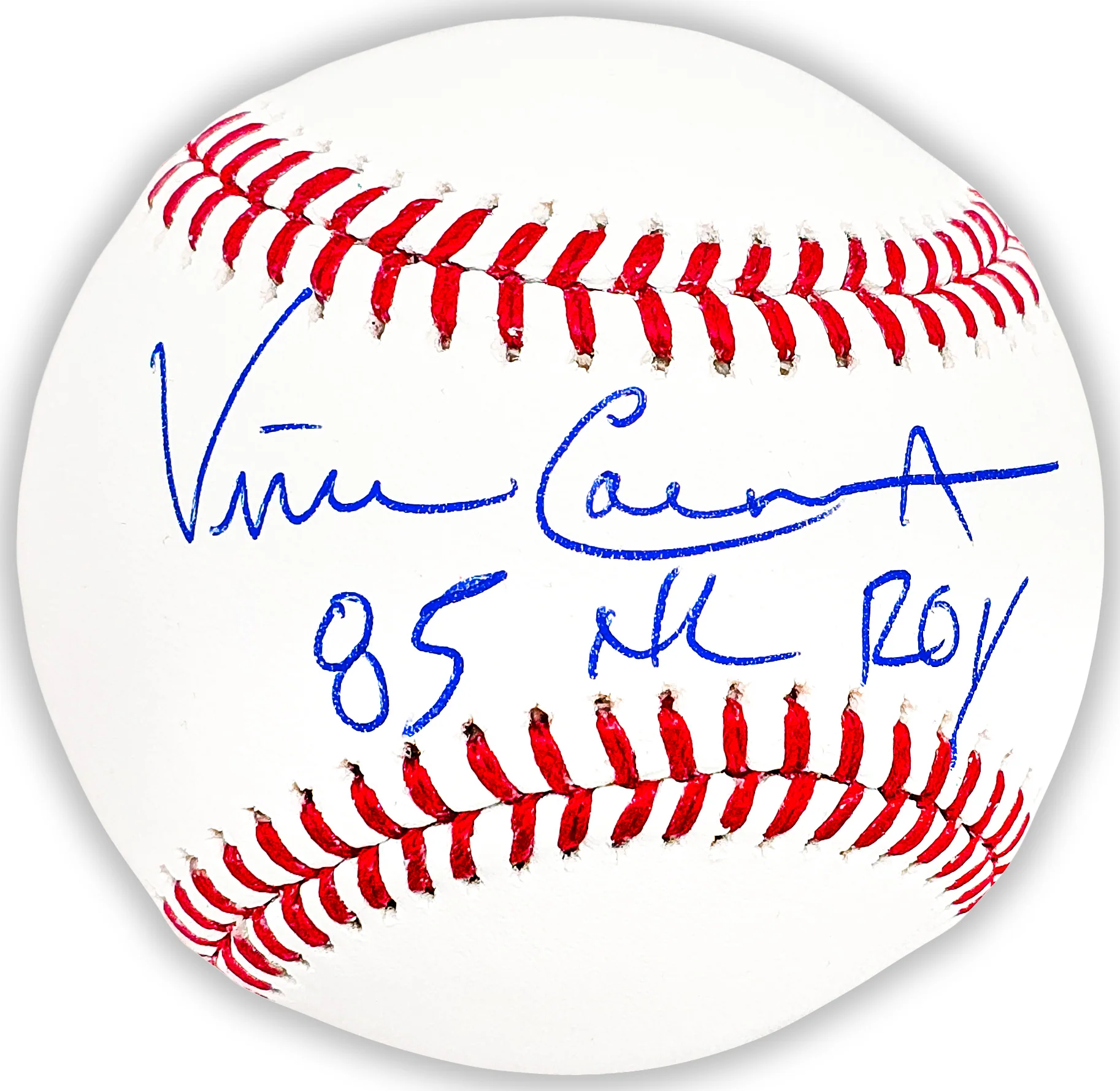 Vince Coleman Autographed Official MLB Baseball St. Louis Cardinals "85 NL ROY" Beckett BAS QR Stock #220376 - Image 2