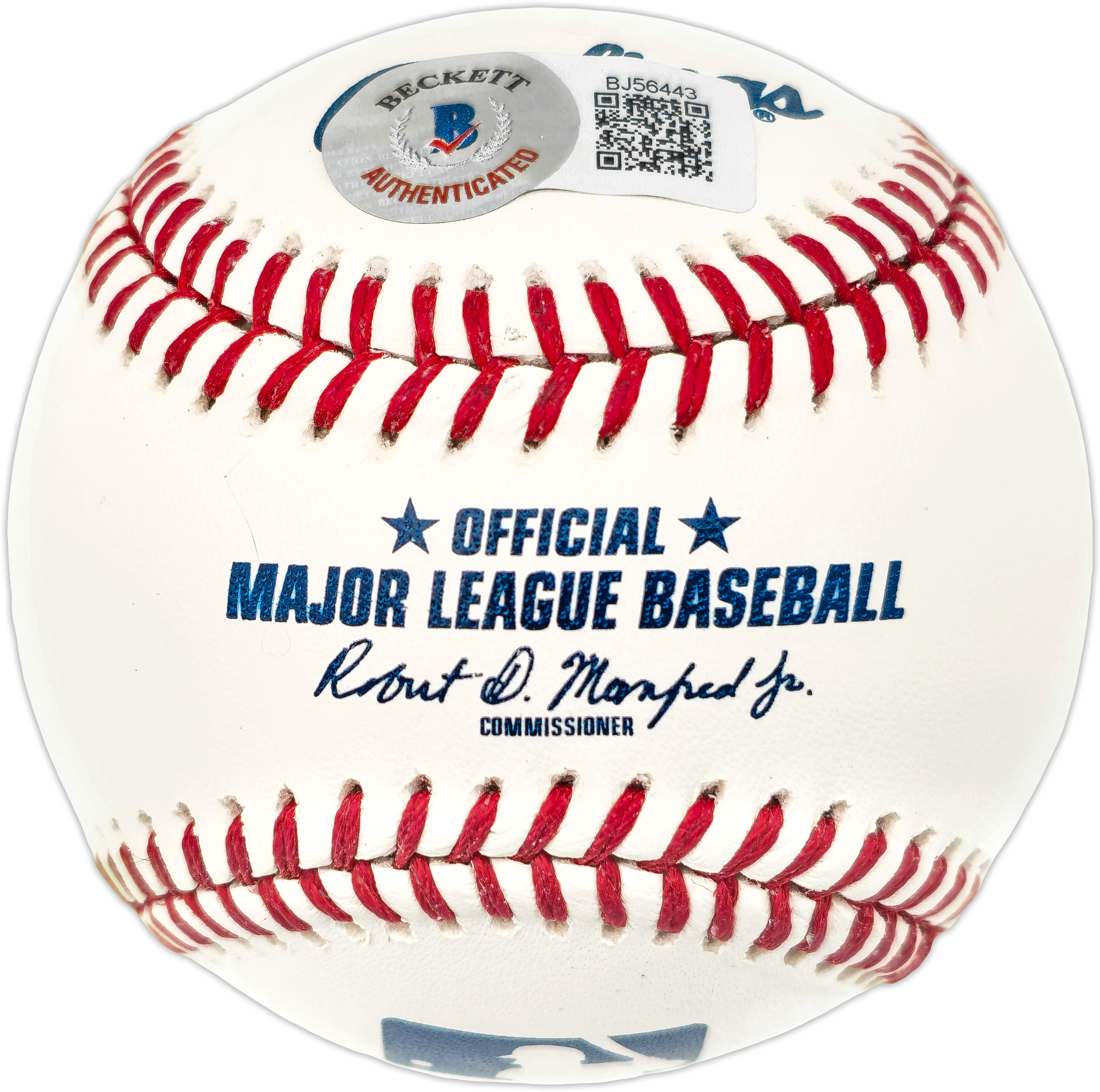 Vince Coleman Autographed Official MLB Baseball St. Louis Cardinals "86 ROY" Beckett BAS QR #BJ56443 - Image 2