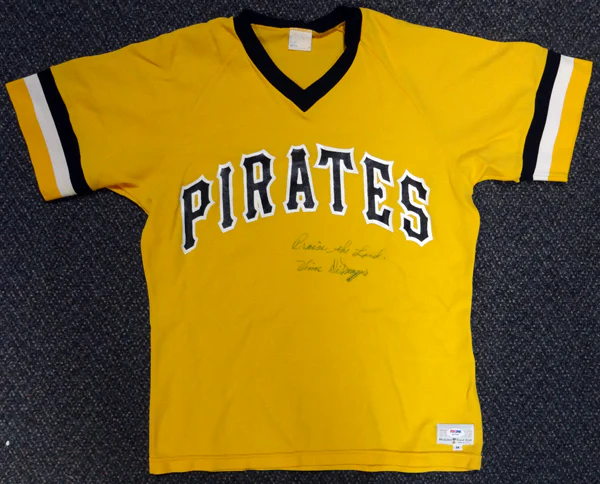 Pittsburgh Pirates Vince DiMaggio Autographed Yellow Jersey "Praise The Lord" PSA/DNA #W07962 - Image 2