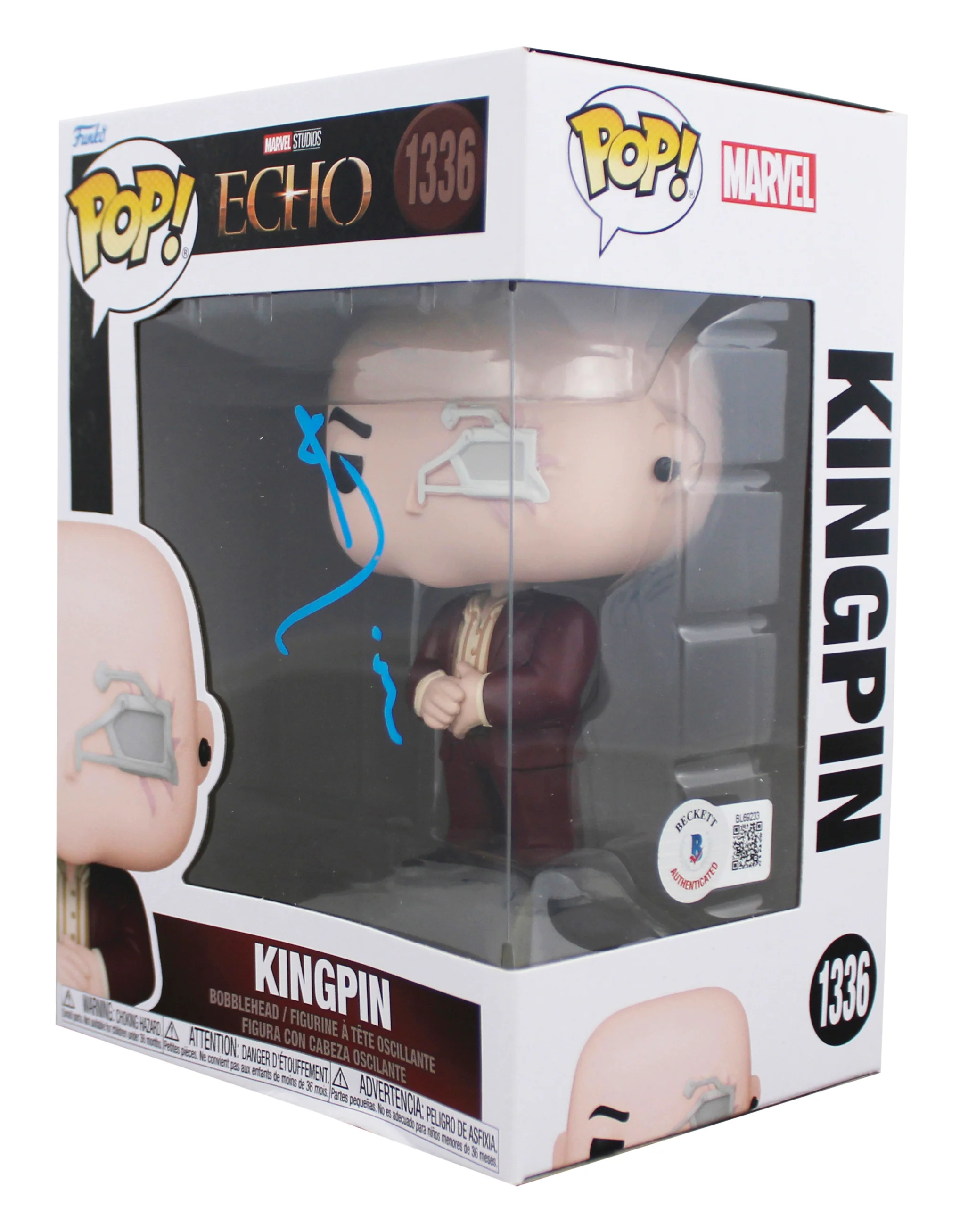 Vincent D'Onofrio Echo Signed Kingpin #1336 Funko Pop Vinyl Figure BAS #BL69233 - Image 3