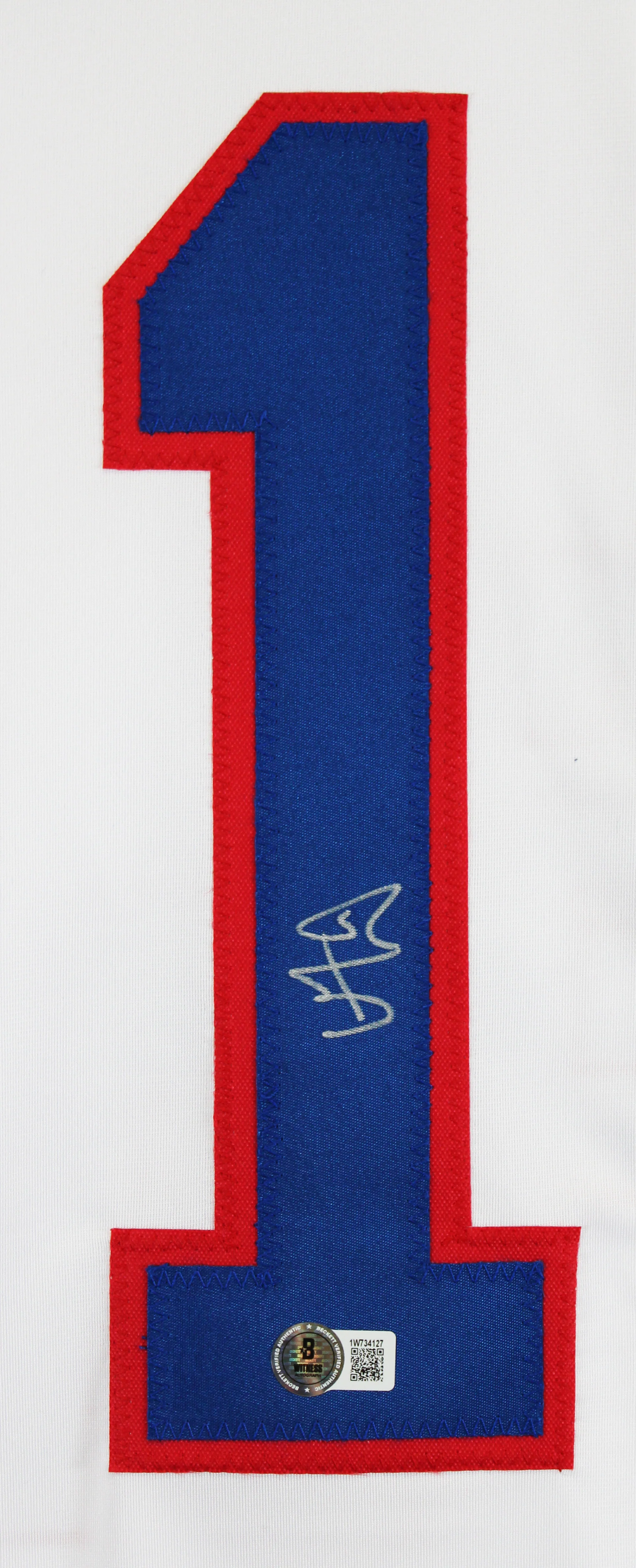 Vincent Trocheck Team USA Authentic Signed White Pro Style Jersey BAS Witnessed - Image 3