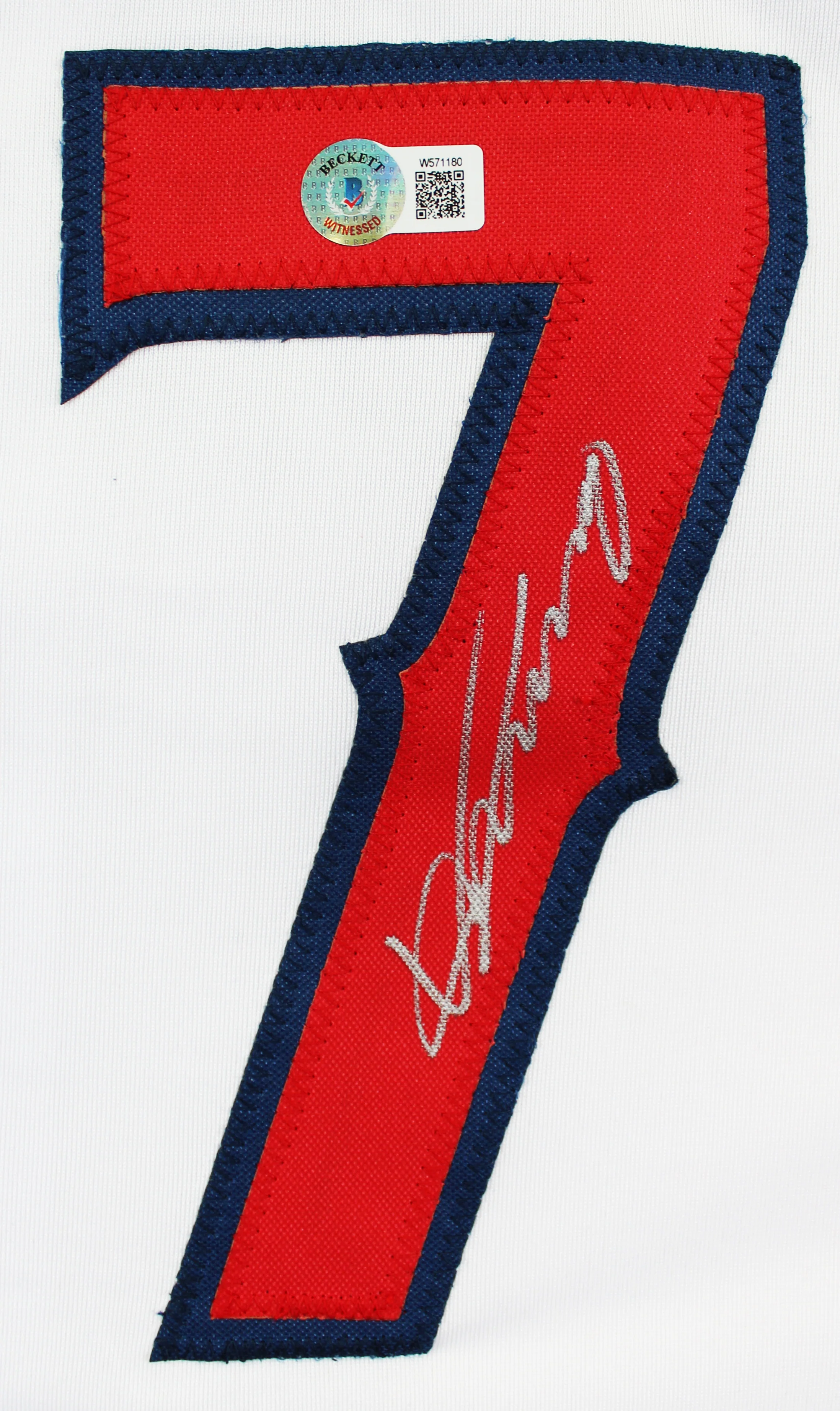 Vladimir Guerrero Authentic Signed White Pro Style Framed Jersey BAS Witnessed - Image 3