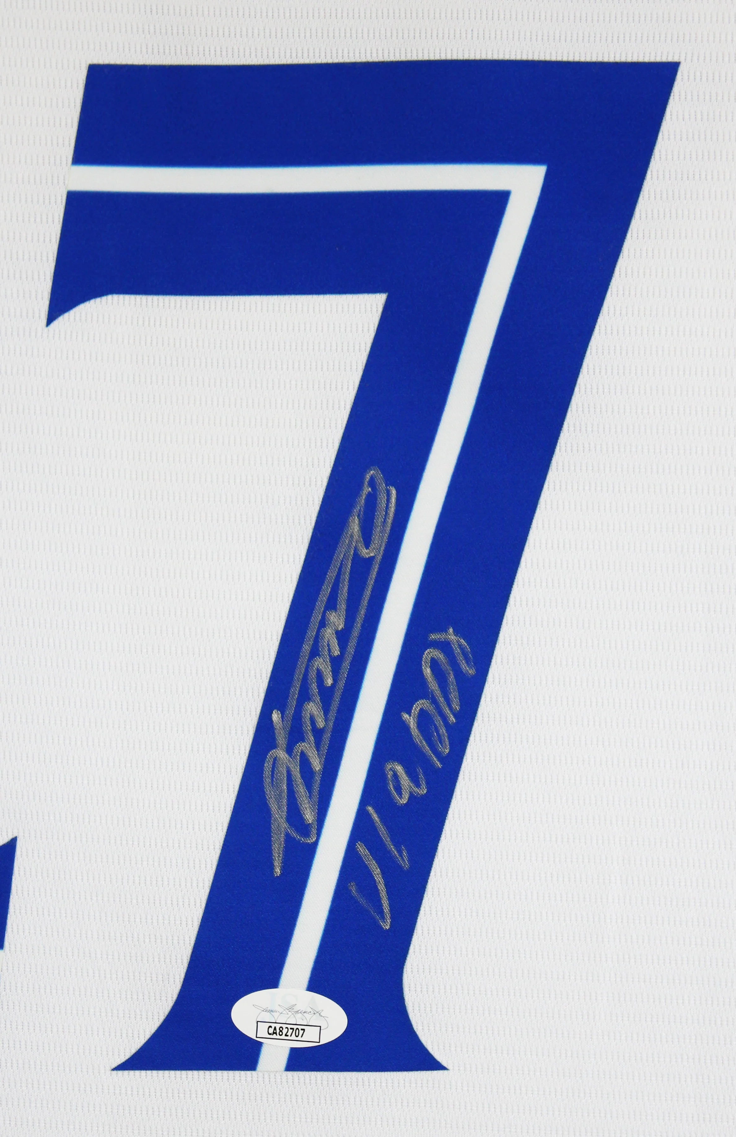 Vladimir Guerrero Jr. "Vladdy" Authentic Signed White Pro Style Jersey JSA - Image 3