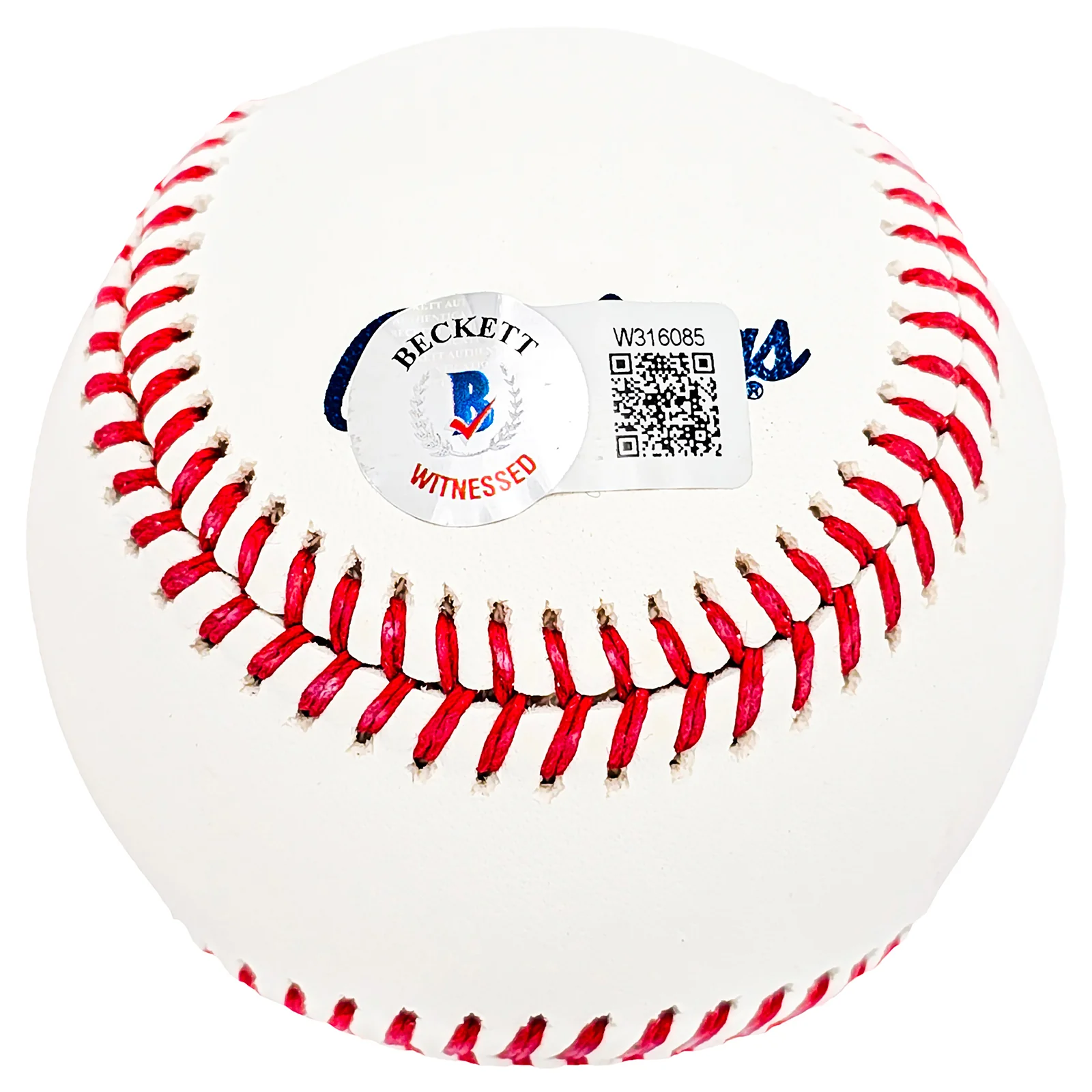 Wade Boggs Autographed Official Hall Of Fame HOF Logo Baseball Boston Red Sox Beckett BAS Witness Stock #212244 - Image 4