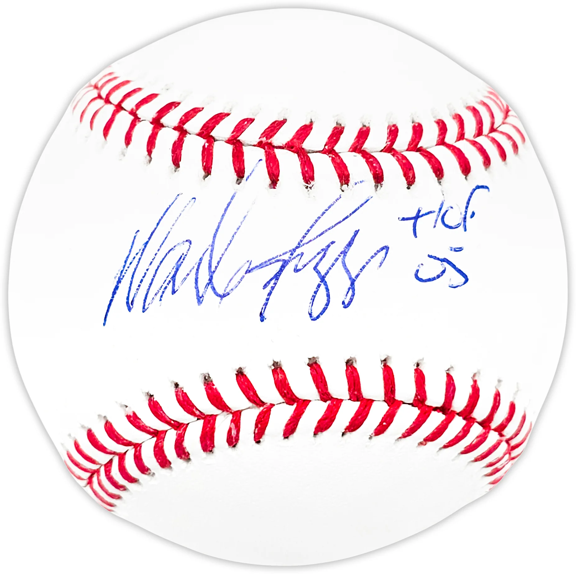 Wade Boggs Autographed Official MLB Baseball Boston Red Sox "HOF 05" Beckett BAS Witness Stock #212198 - Image 2