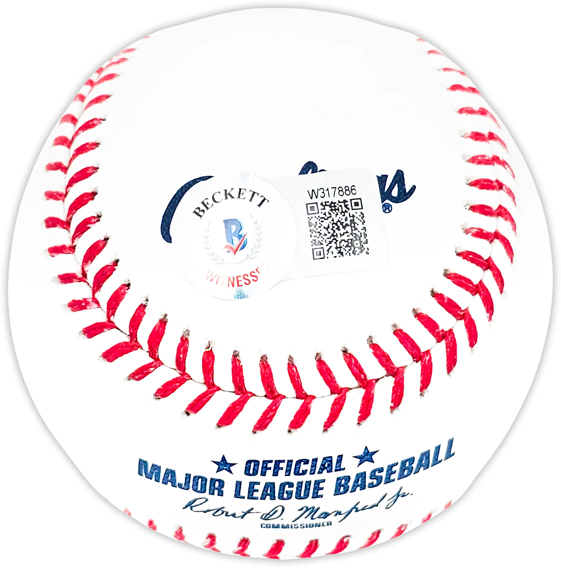 Wade Boggs Autographed Official MLB Baseball Boston Red Sox "HOF 05" Beckett BAS Witness Stock #212198 - Image 4