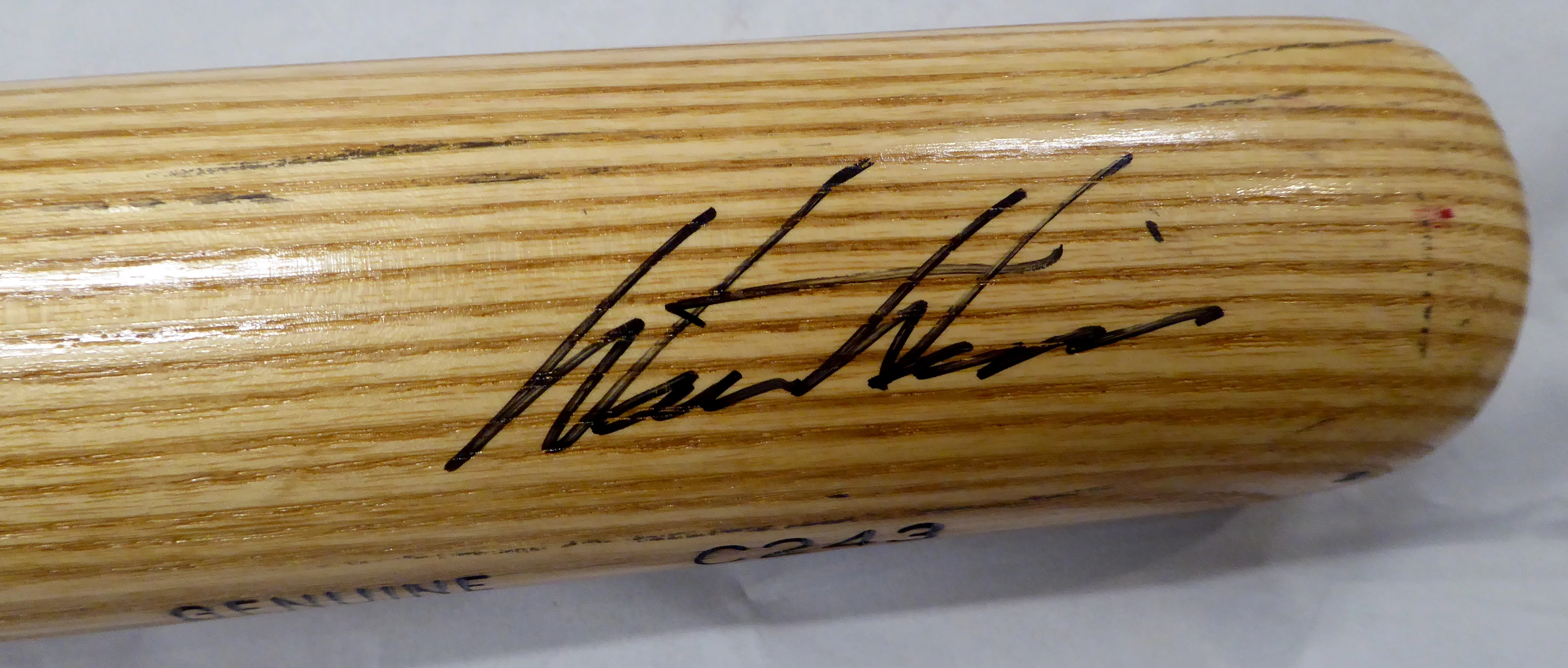 Walt Weiss Autographed 1990 Game Issued Louisville Slugger Bat Oakland A's Beckett BAS QR #BF24934 - Image 2