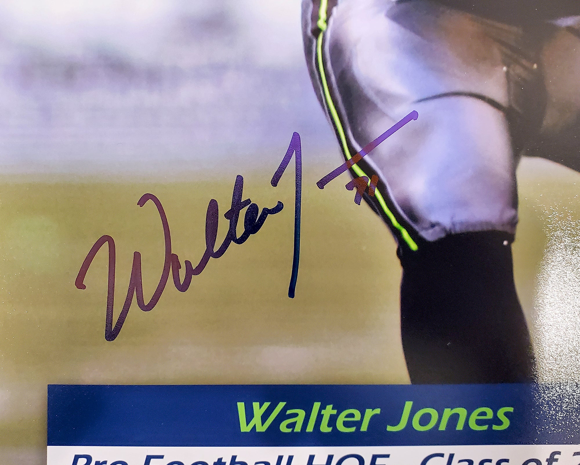 Walter Jones Autographed Framed 16x20 Photo Seattle Seahawks MCS Holo Stock #200380 - Image 3