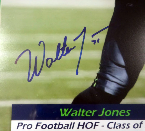 Walter Jones Autographed Framed 16x20 Photo Seattle Seahawks MCS Holo Stock #99723 - Image 2