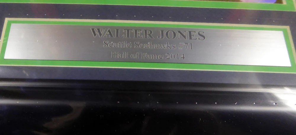 Walter Jones Autographed Framed 8x10 Photo Seattle Seahawks MCS Holo Stock #130250 - Image 3