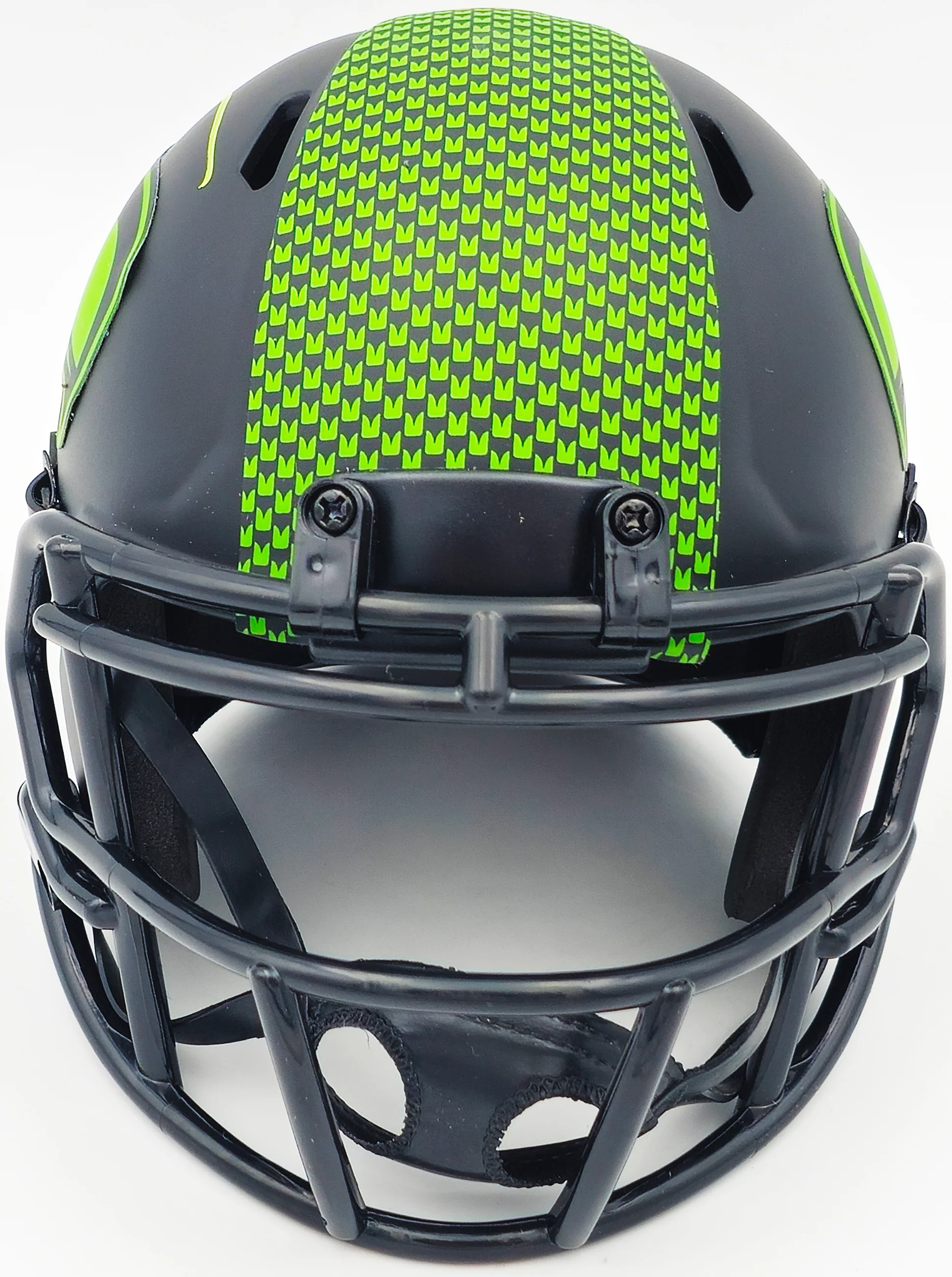 Walter Jones Autographed Seattle Seahawks Eclipse Black Speed Mini Helmet JSA Stock #234547 - Image 3