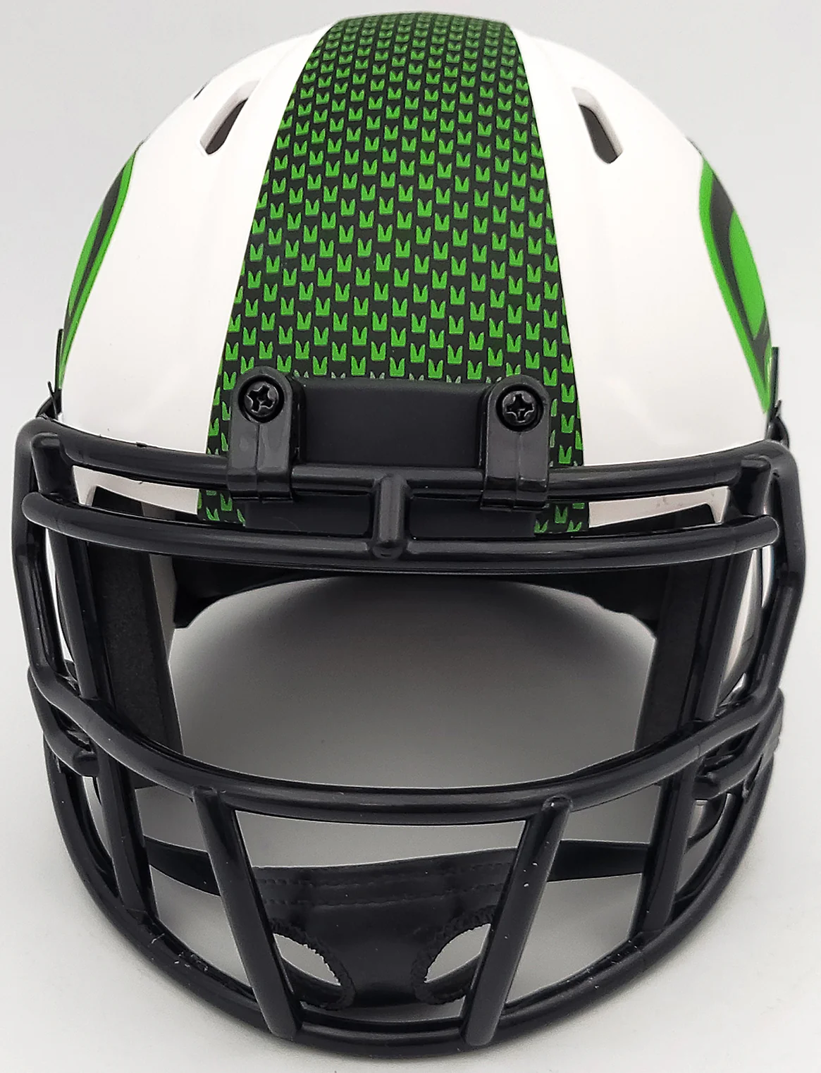 Walter Jones Autographed Seattle Seahawks Lunar Eclipse White Speed Mini Helmet MCS Holo Stock #203086 - Image 5