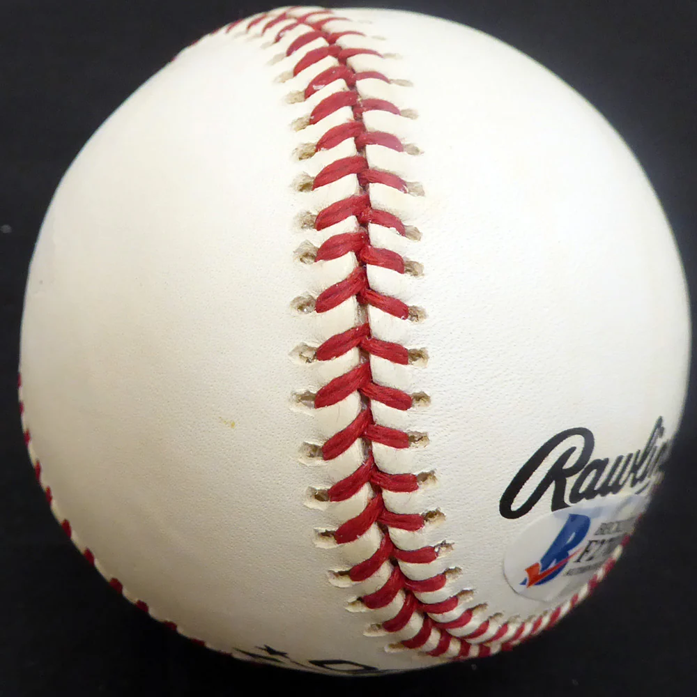 Walter Masterson Autographed Official League Baseball Boston Red Sox, Detroit Tigers Beckett BAS #F27022 - Image 4