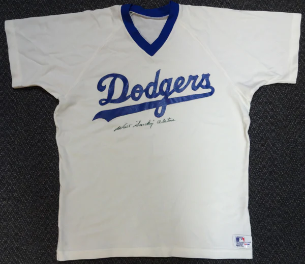 Los Angeles Dodgers Walter "Walt" Alston Autographed White Jersey "Smokey" PSA/DNA #W07513 - Image 2