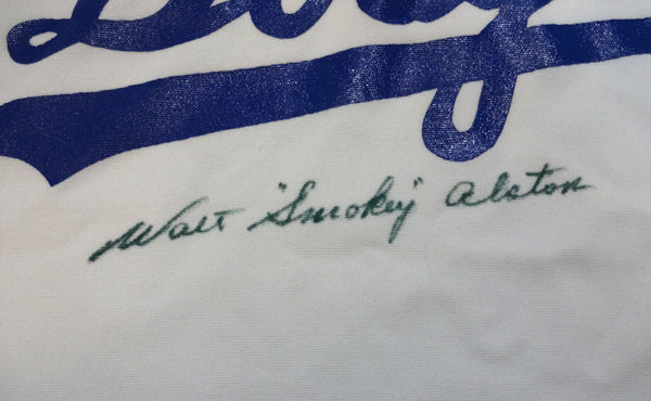 Los Angeles Dodgers Walter "Walt" Alston Autographed White Jersey "Smokey" PSA/DNA #W07513 - Image 3