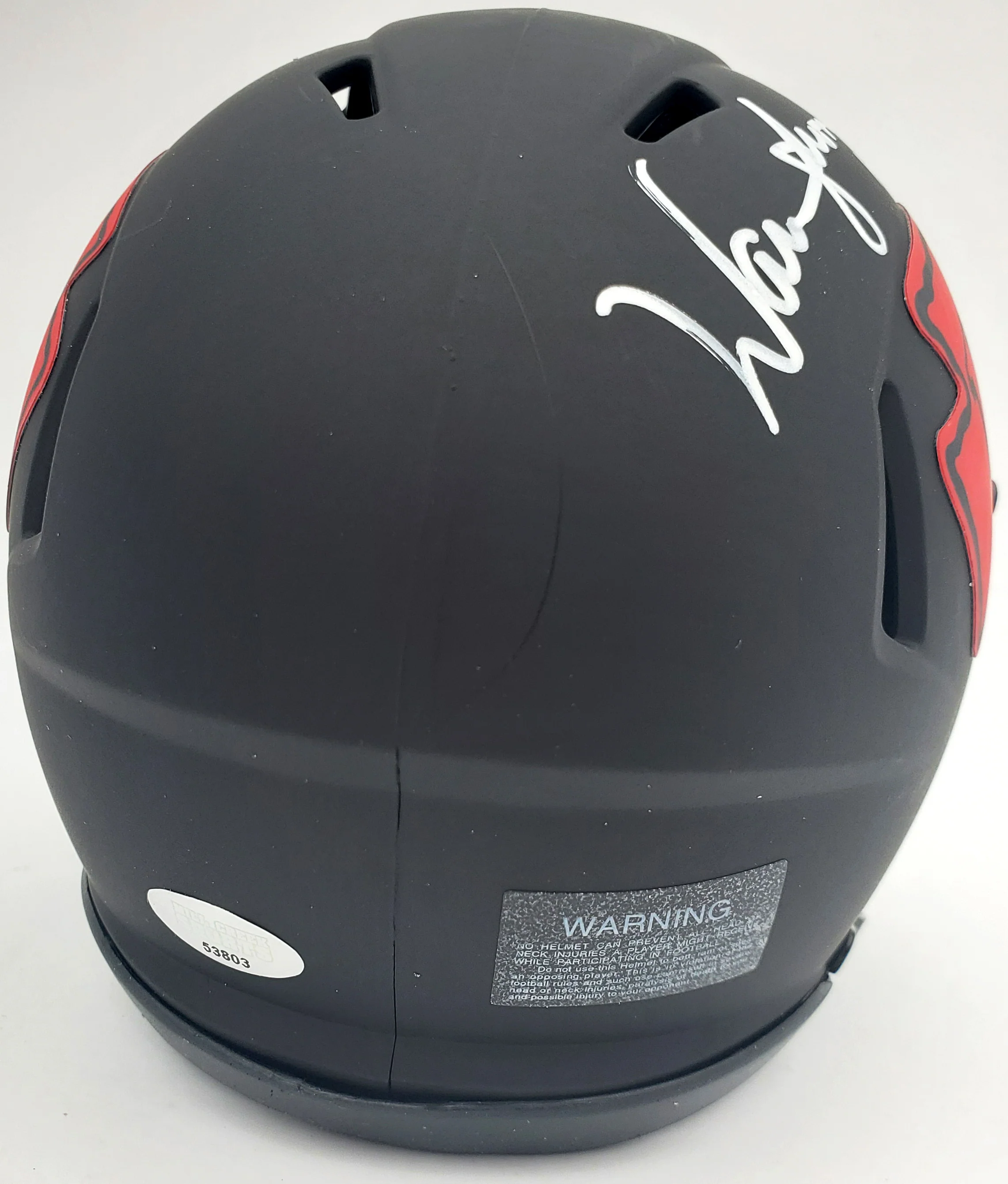Warren Moon Autographed Eclipse Black Kansas City Chiefs Speed Mini Helmet "HOF 06" MCS Holo Stock #185812 - Image 3