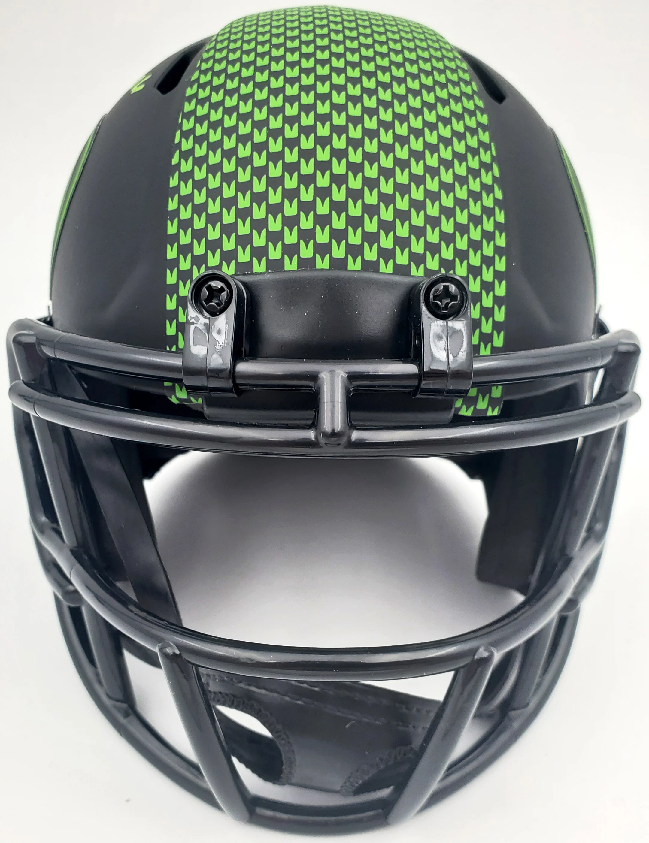 Warren Moon Autographed Eclipse Black Seattle Seahawks Speed Mini Helmet "HOF 06" MCS Holo Stock #185813 - Image 5