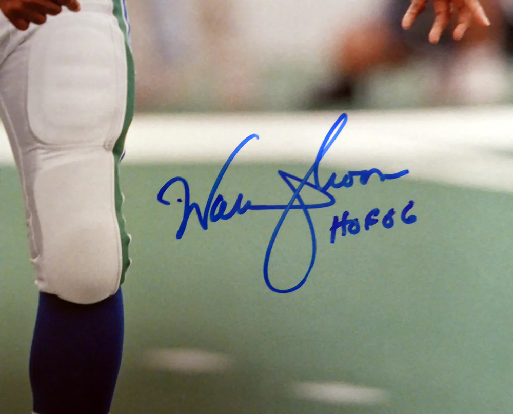 Warren Moon Autographed Framed 16x20 Photo Seattle Seahawks MCS Holo Stock #254264 - Image 3