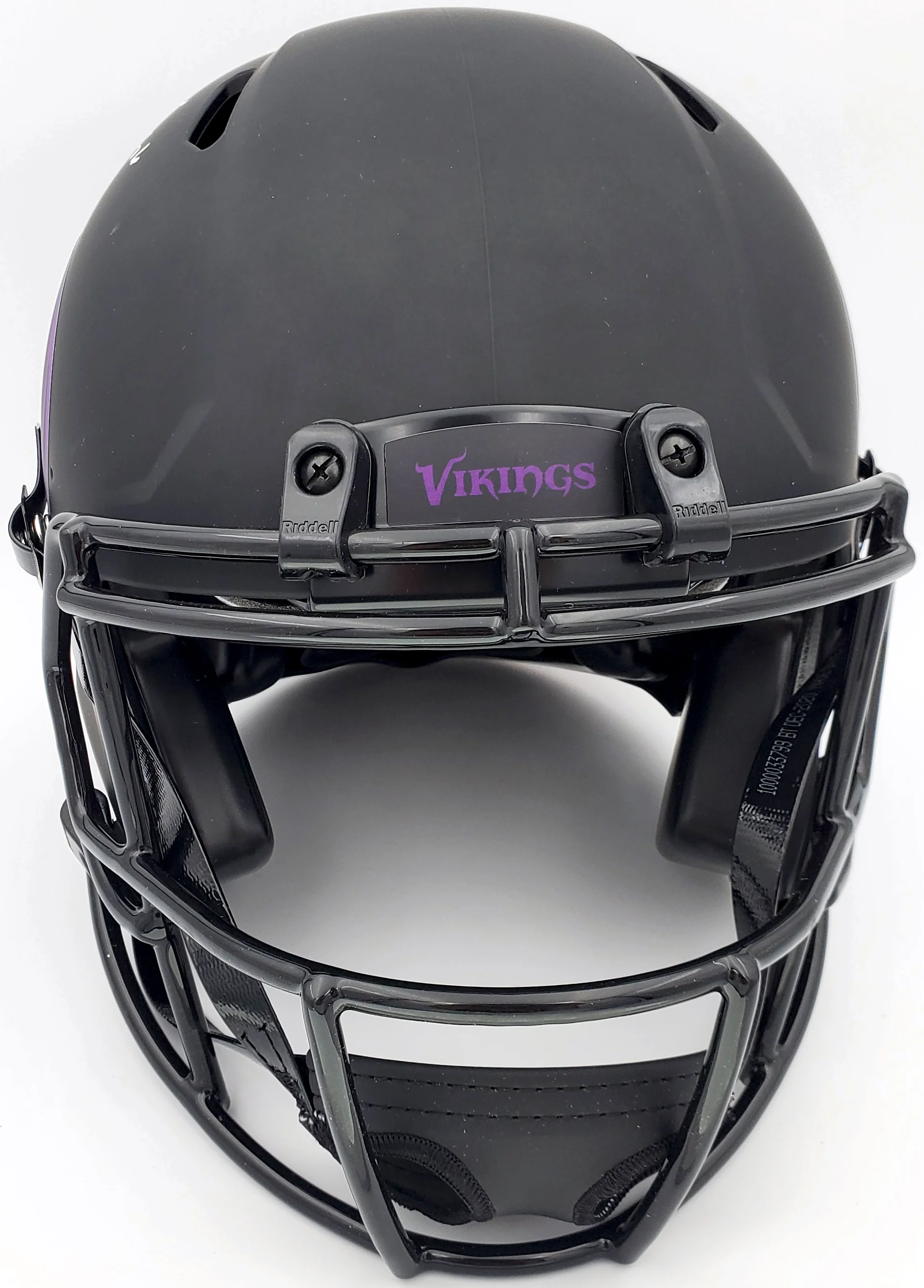Warren Moon Autographed Minnesota Vikings Eclipse Black Full Size Speed Authentic Helmet "HOF 06" MCS Holo Stock #187024 - Image 5