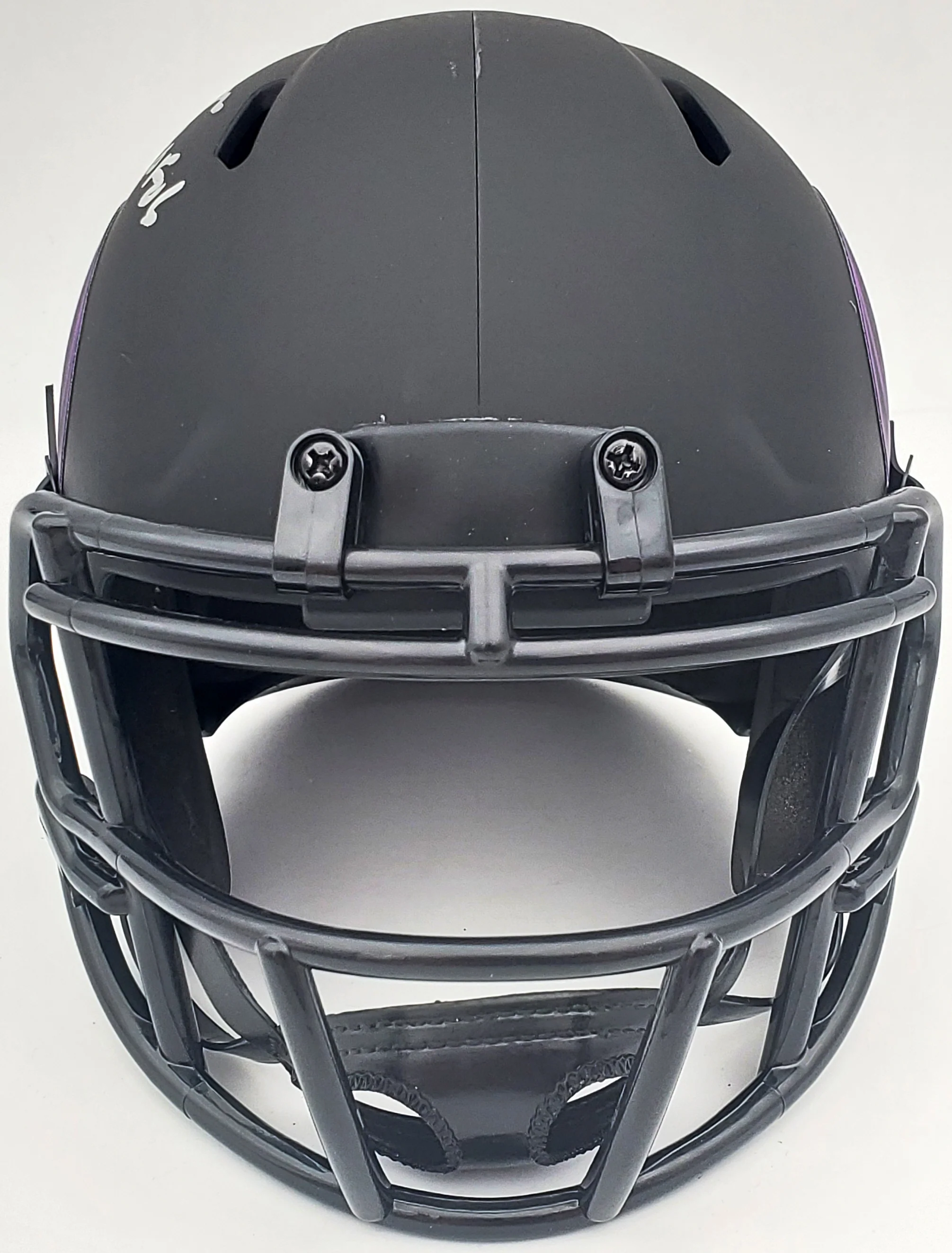 Warren Moon Autographed Minnesota Vikings Eclipse Black Mini Helmet "HOF 06" MCS Holo Stock #197050 - Image 5
