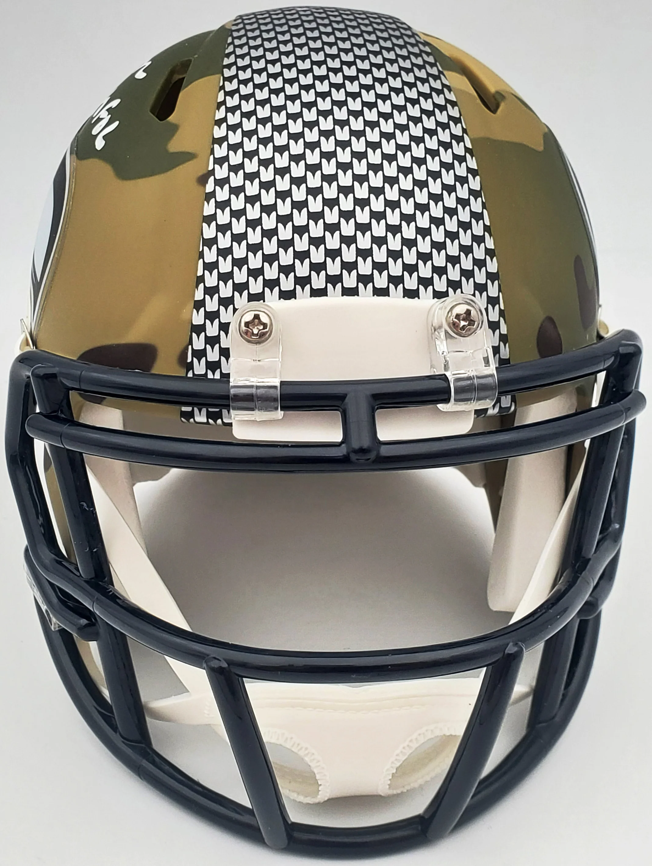 Warren Moon Autographed Seattle Seahawks Camo Mini Helmet "HOF 06" MCS Holo Stock #197051 - Image 5