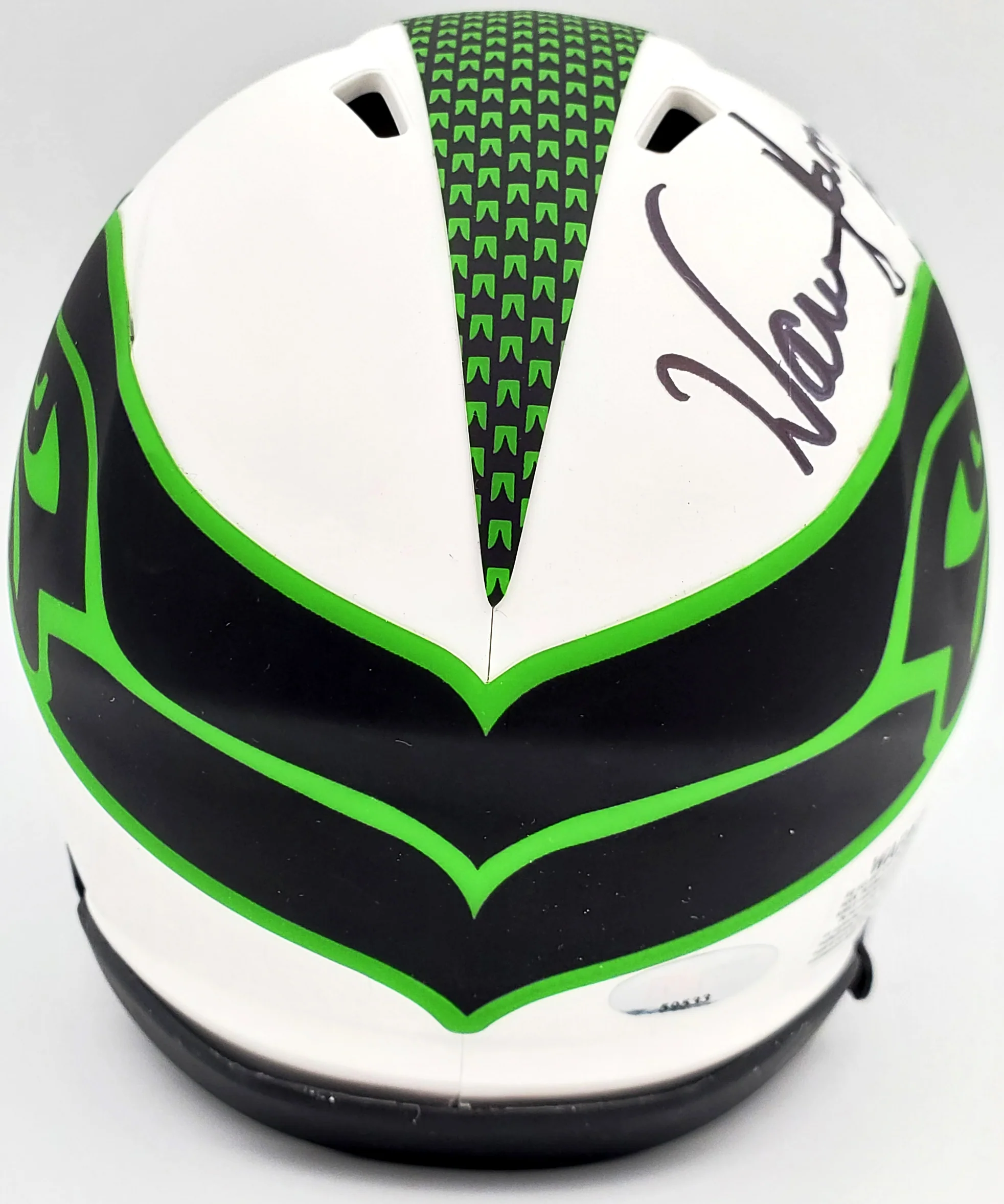 Warren Moon Autographed Seattle Seahawks Lunar Eclipse White Speed Mini Helmet "HOF 06" MCS Holo Stock #196471 - Image 3