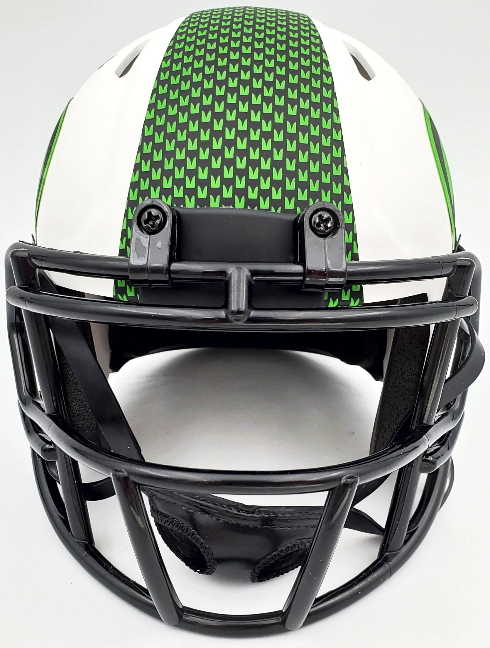 Warren Moon Autographed Seattle Seahawks Lunar Eclipse White Speed Mini Helmet "HOF 06" MCS Holo Stock #196471 - Image 5