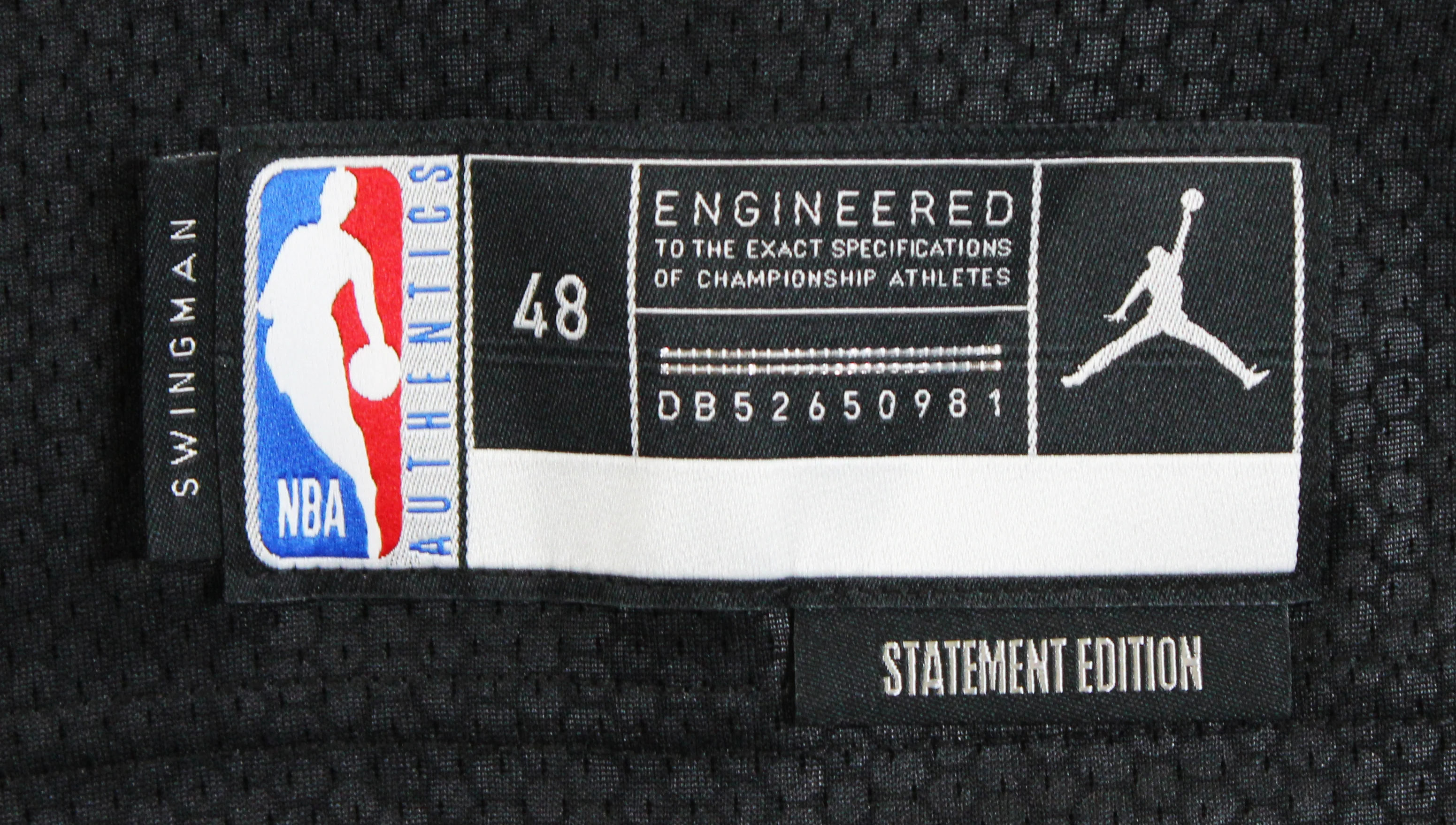 Warriors Stephen Curry Signed Black Jordan Brand Nike Swingman Jersey BAS Wit - Image 7