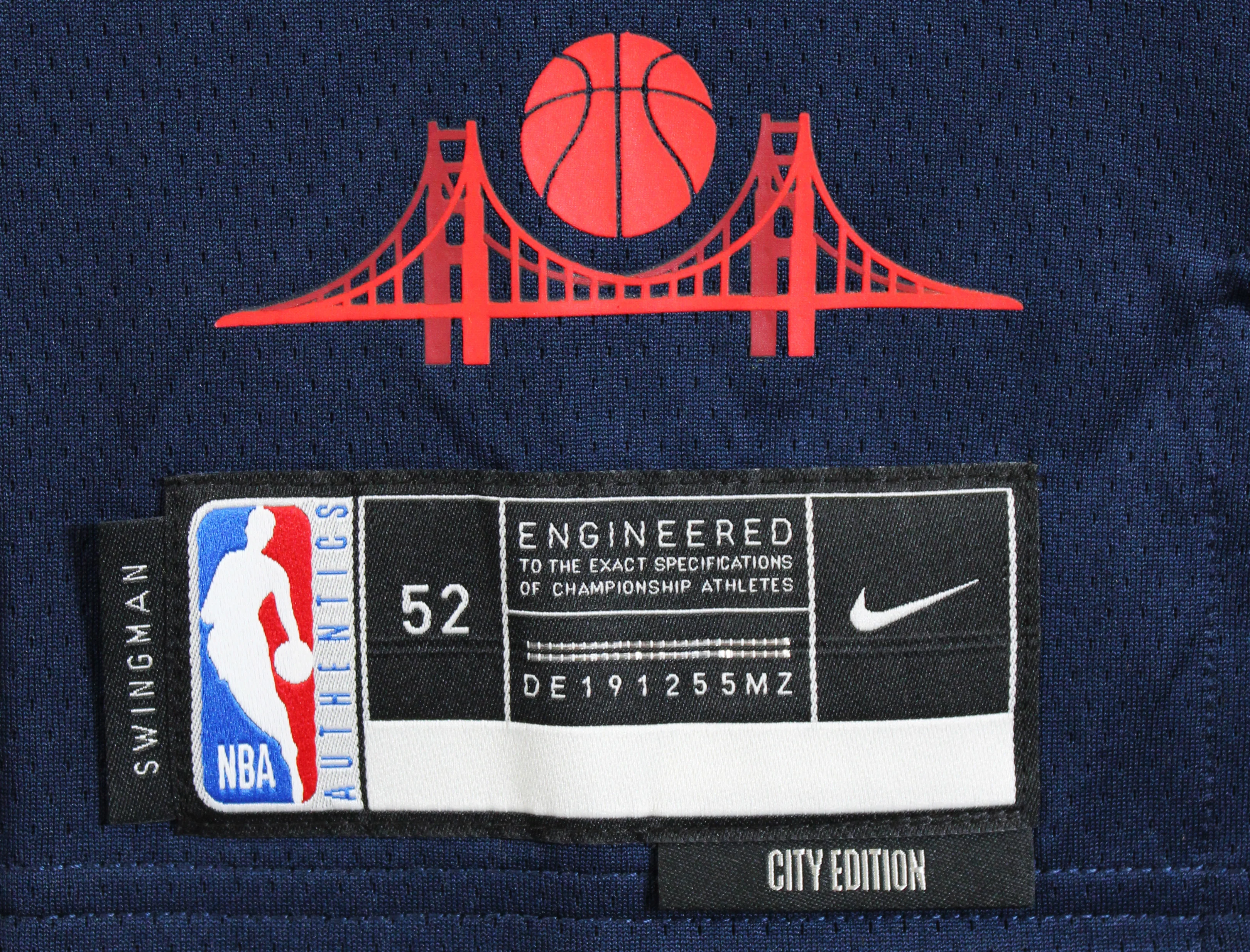 Warriors Stephen Curry Signed Navy Blue Nike 2024 City Swingman Jersey BAS - Image 7