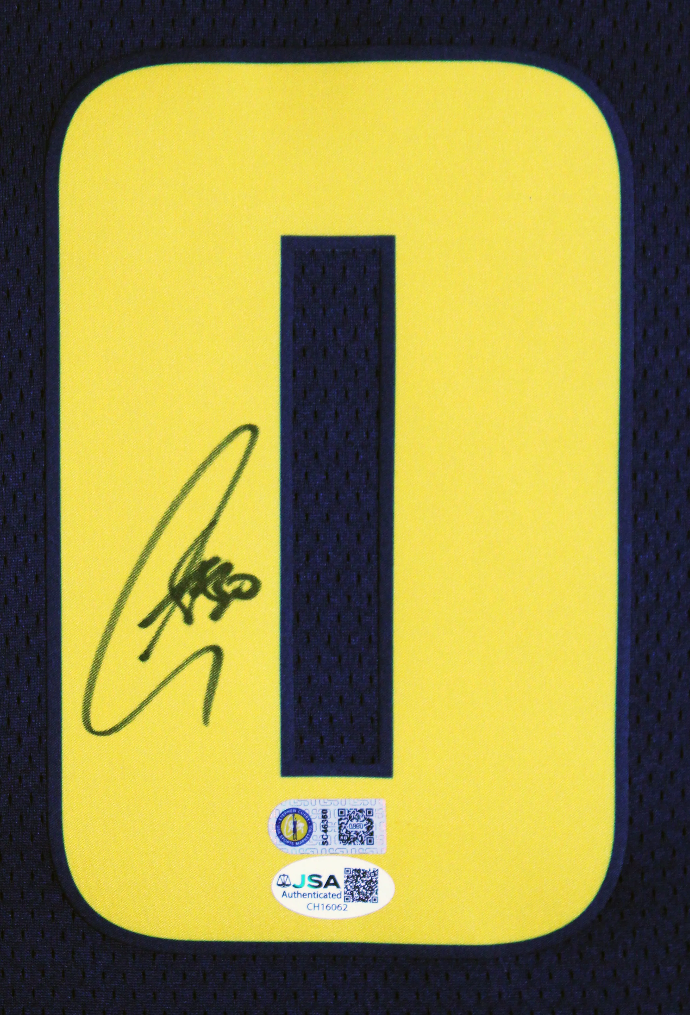 Warriors Stephen Curry Signed Navy Nike 2024 City Swingman Framed Jersey JSA - Image 3
